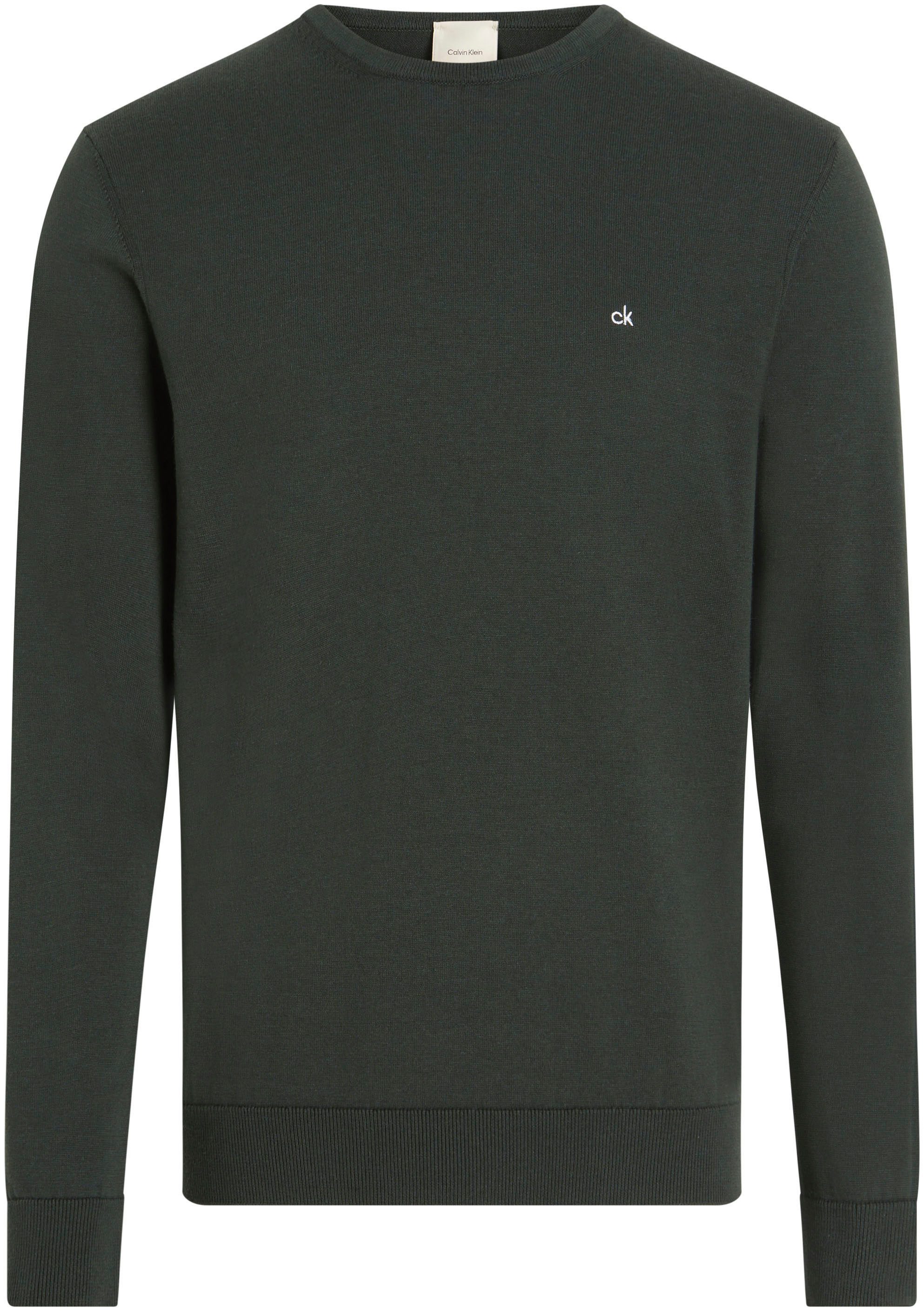 Calvin Klein Trui met ronde hals COTTON SILK BLEND CN SWEATER