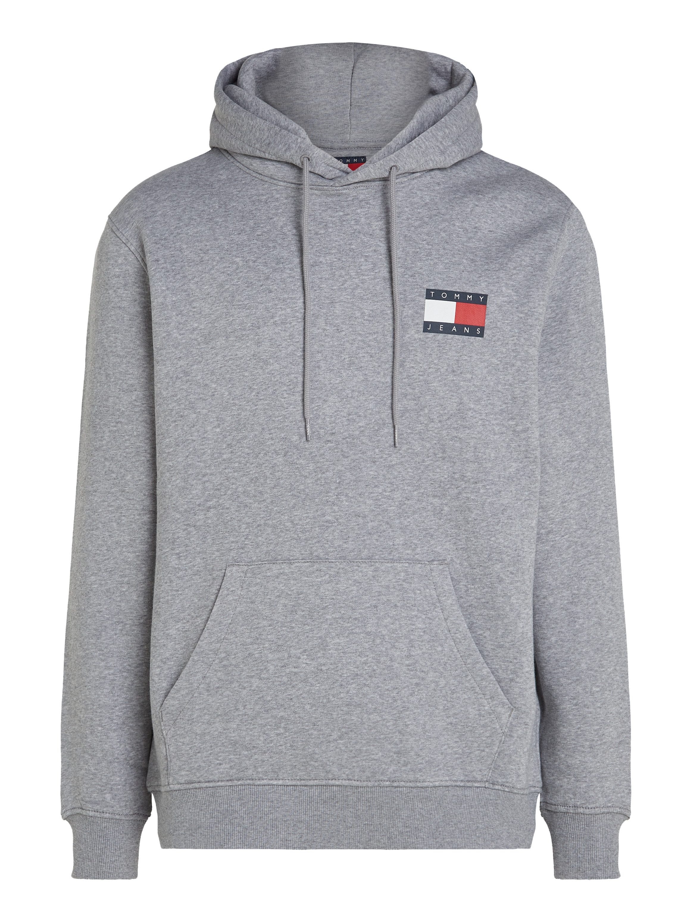TOMMY JEANS Sweatshirt TJM REG ESSENTIAL FLAG HOOD EXT met bedrukte merklogo op borsthoogte
