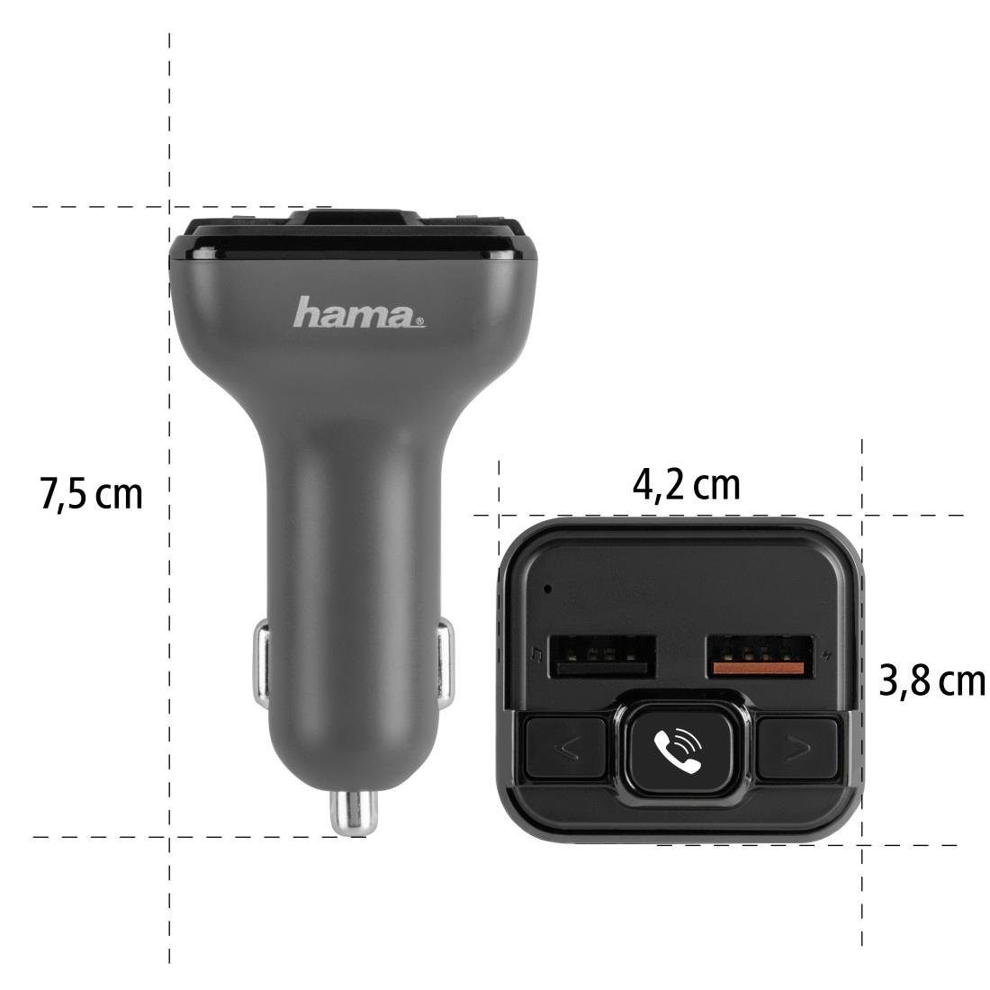 Hama Bluetooth-adapter FM-ontvanger met Bluetooth®- en handsfreefunctie zender