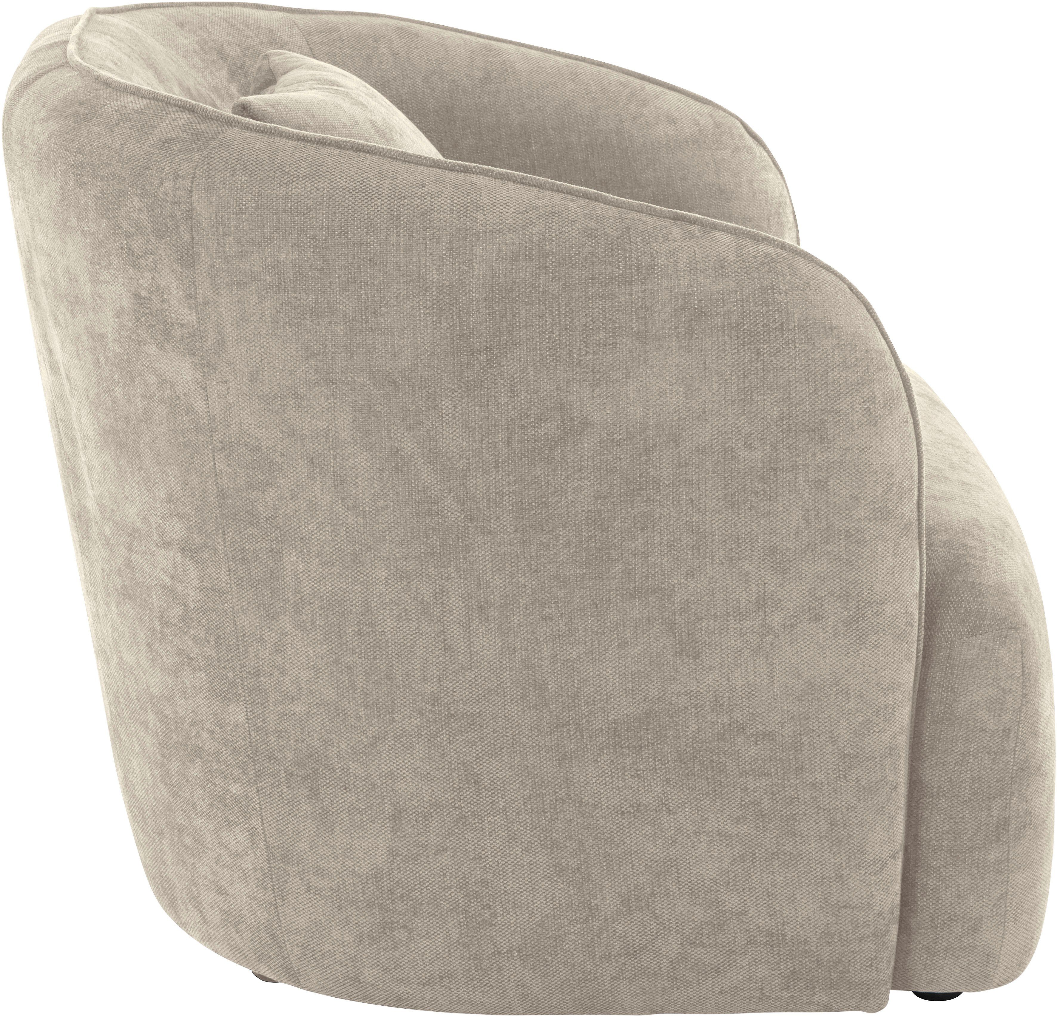 andas Fauteuil Kreukelzone ook met bouclé-bekleding