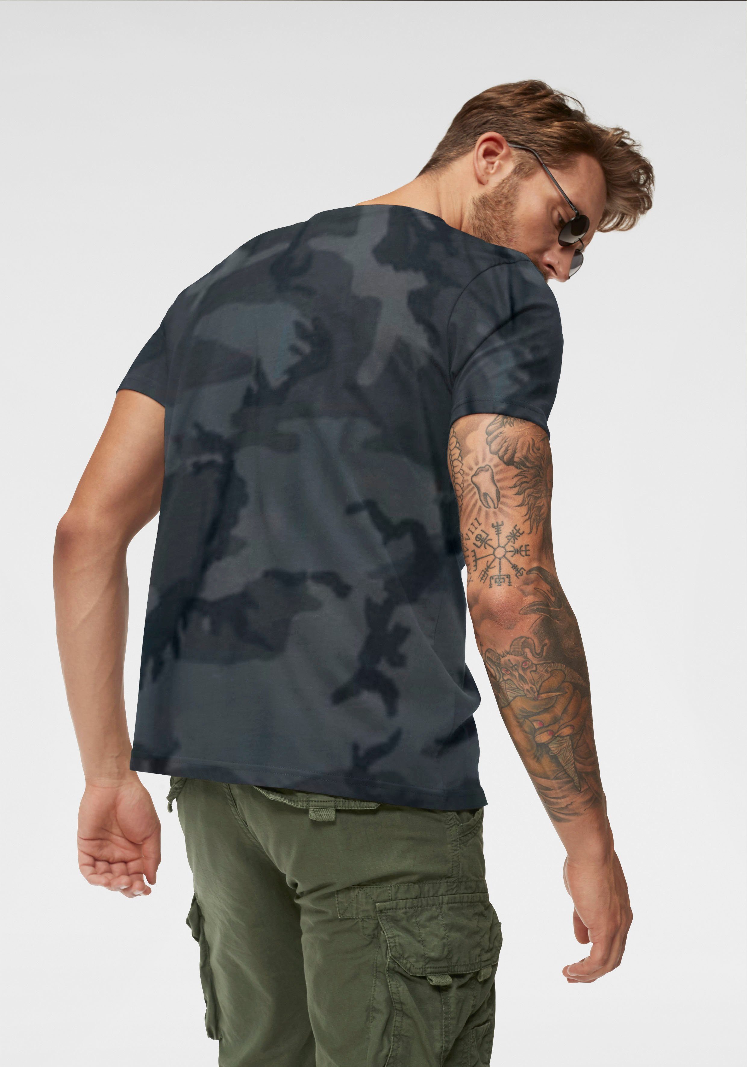 Alpha Industries Shirt met ronde hals BASIC T SMALL LOGO
