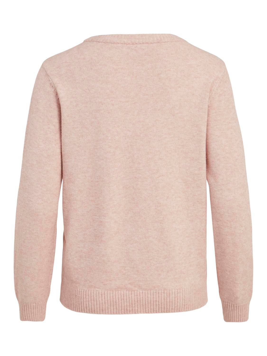 Vila Trui met ronde hals VIRIL-O-PULLI Tricot met fijne breitechnische details