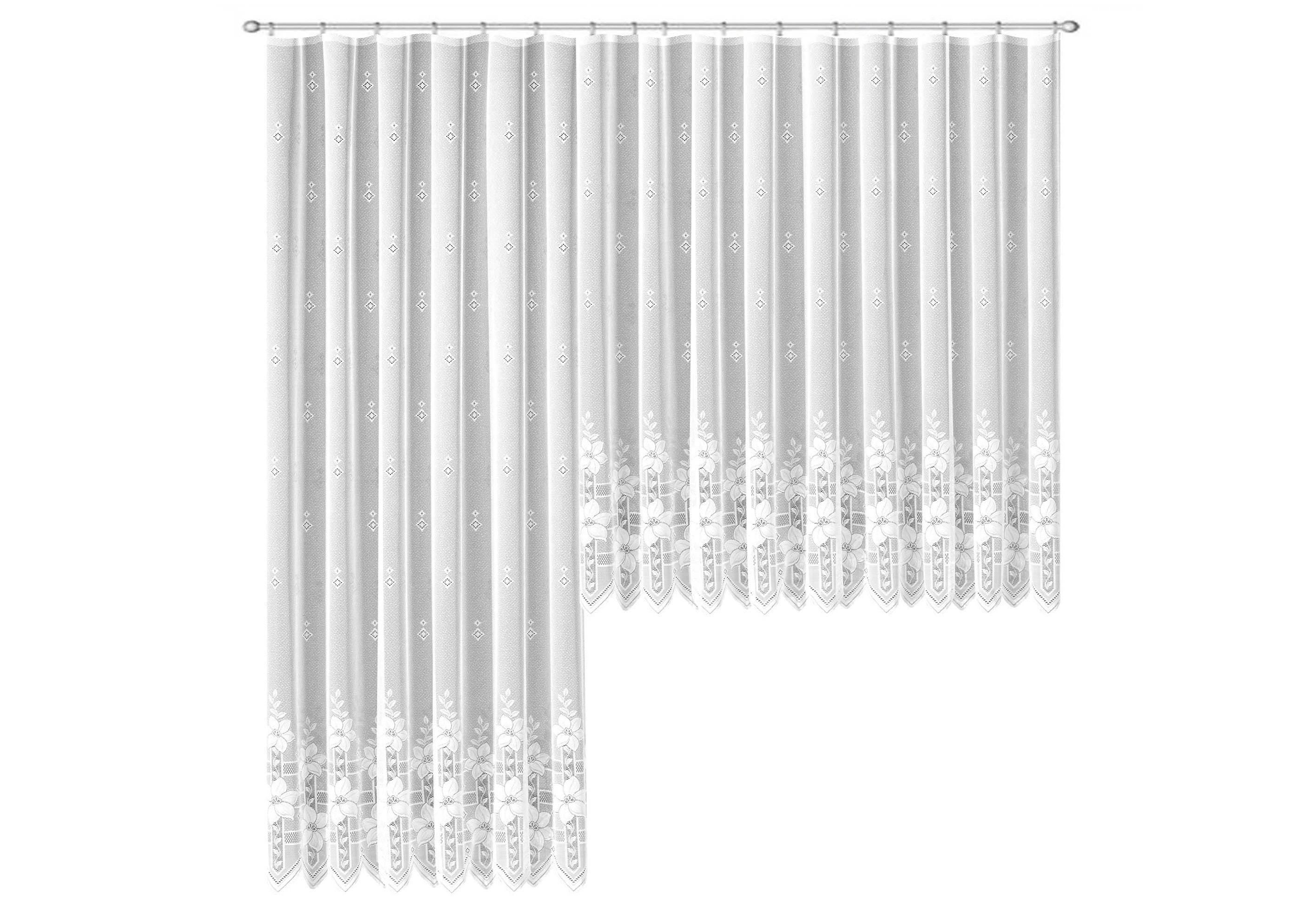 Weckbrodt Gordijn Wenen Jacquard, gestructureerd, allover, bloemig, halfdoorzichtig, bies, store (1 stuk)