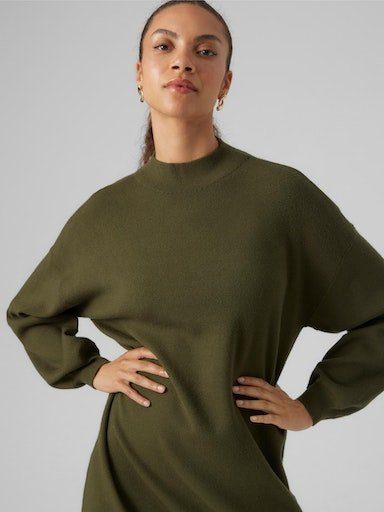 Vero Moda Gebreide jurk VMNANCY LS FUNNELNECK DRESS GA NOOS