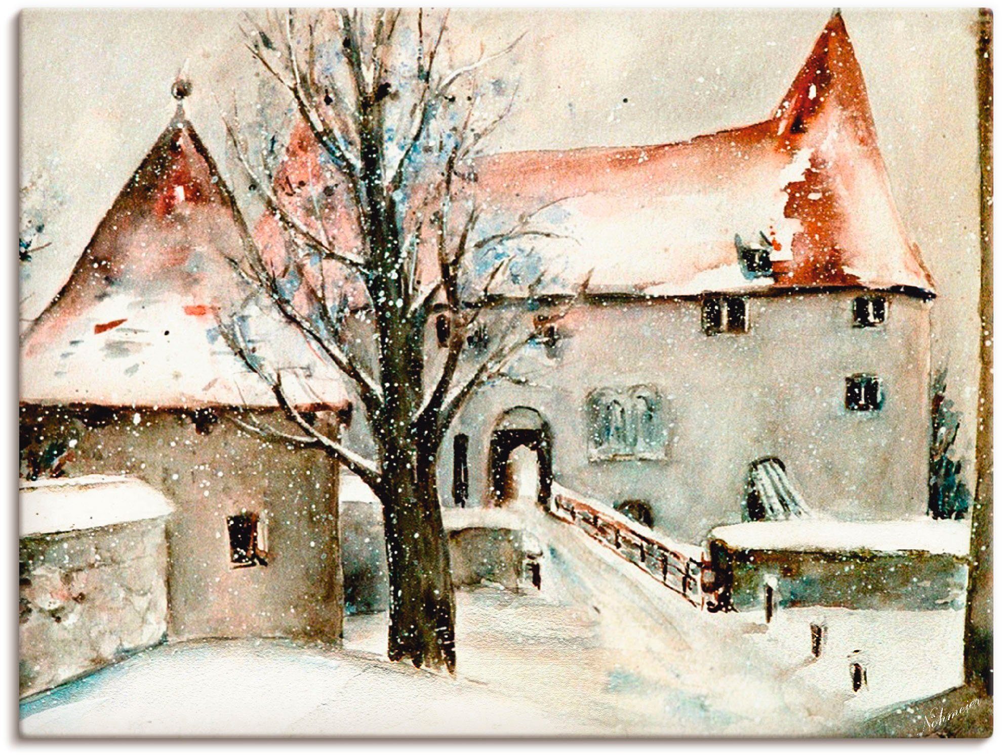 Artland artprint Winter auf der Burg