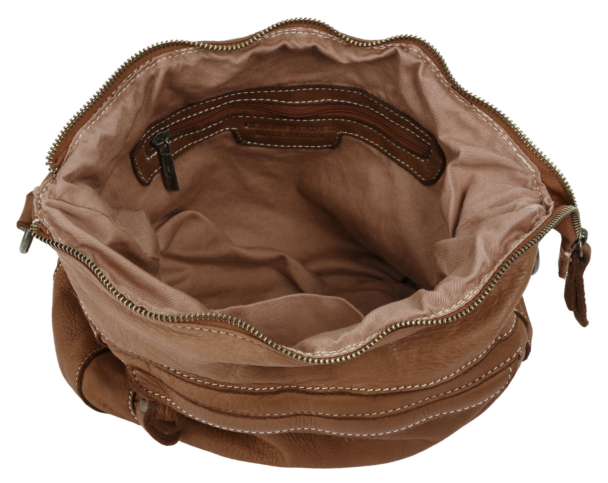 Cluty Shopper echt leer, made in italy