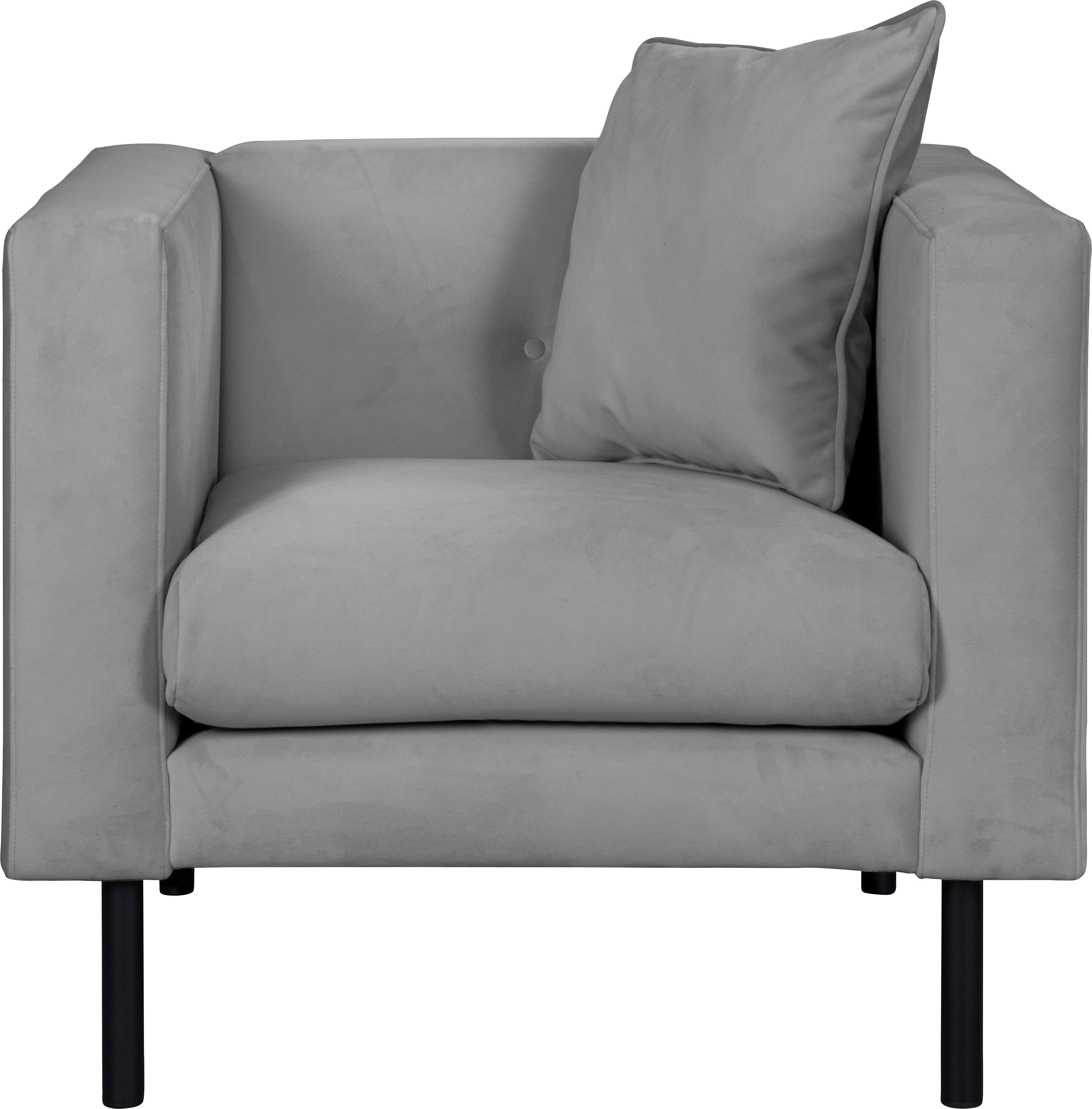 Guido Maria Kretschmer Home&Living Fauteuil Lillibeth cocktailsstoel, loungesstoel, afmetingen B/D/H: 90/74/83 cm Sierkussen als tweezijdig te gebruiken kussen 45x45 cm, in fluwelige look of cord