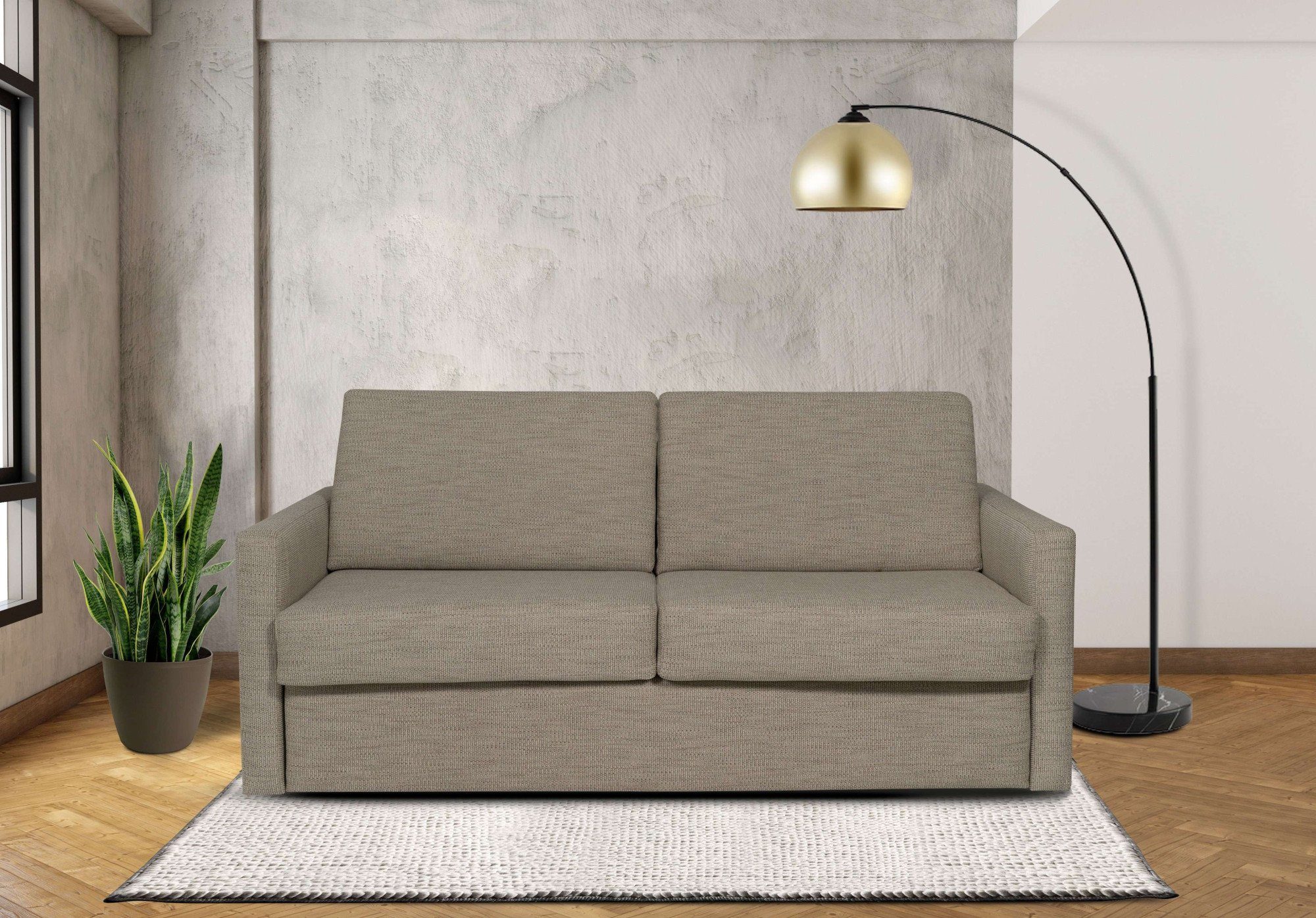 Places of Style Slaapbank Goldpoint 162 cm, slaapbank, ligoppervlak 120/200 cm,