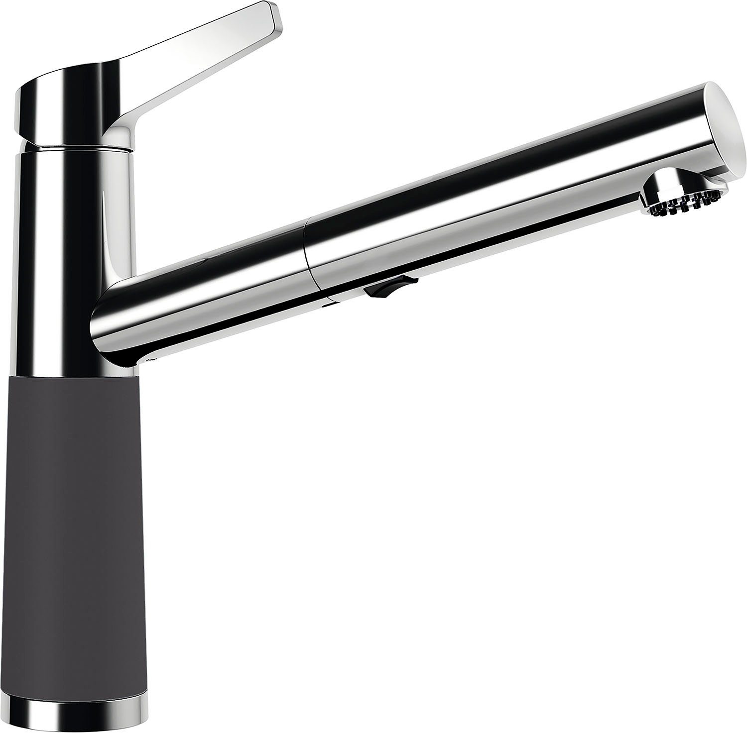 Schock Keukenkraan SC-510 SB uitschuifbaar, straal-douche, terugstroombegrenzer, draaibereik 120° keukenkranen grijs