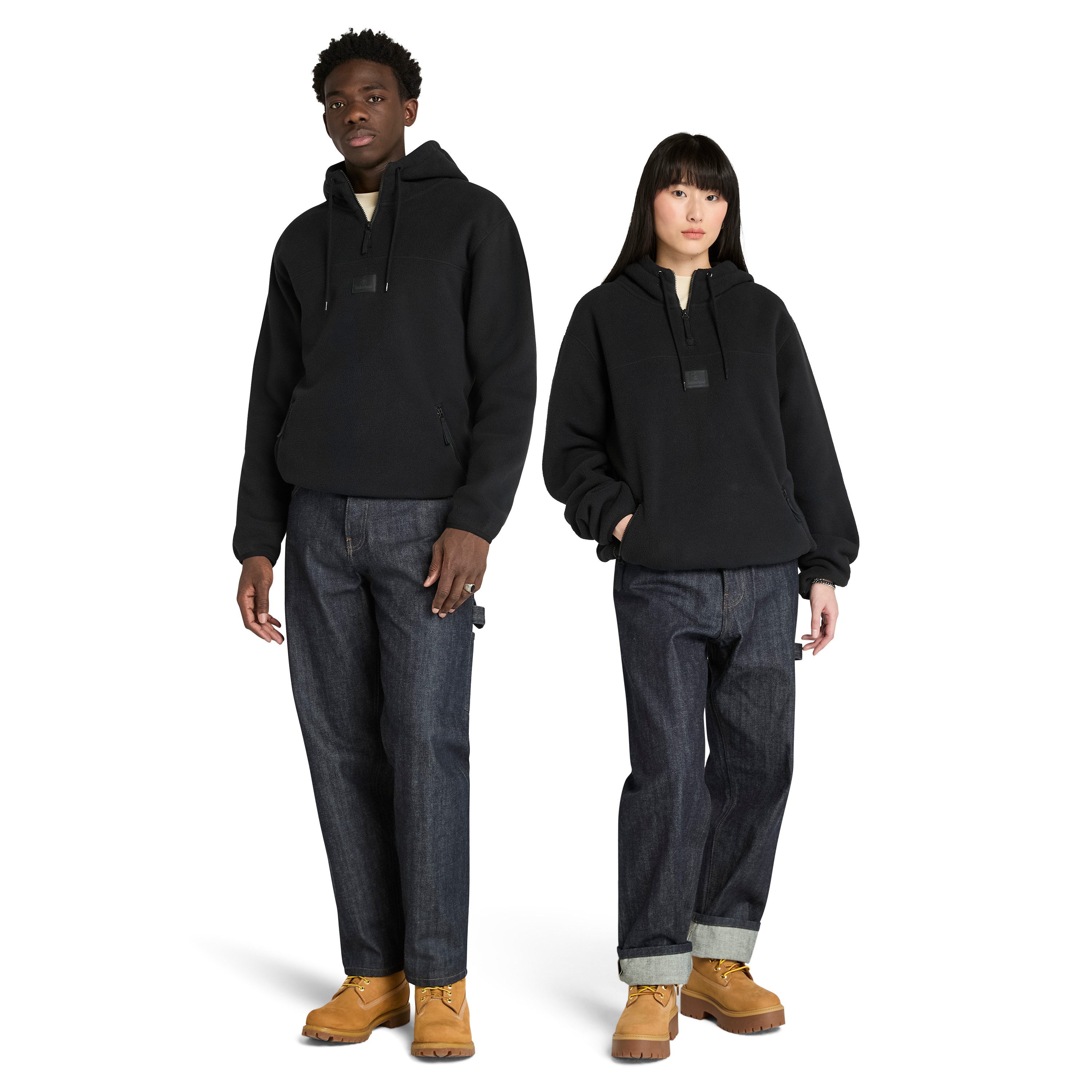 Timberland Hoodie Silicon Badge Polar Fleece Hoodie (1-delig)