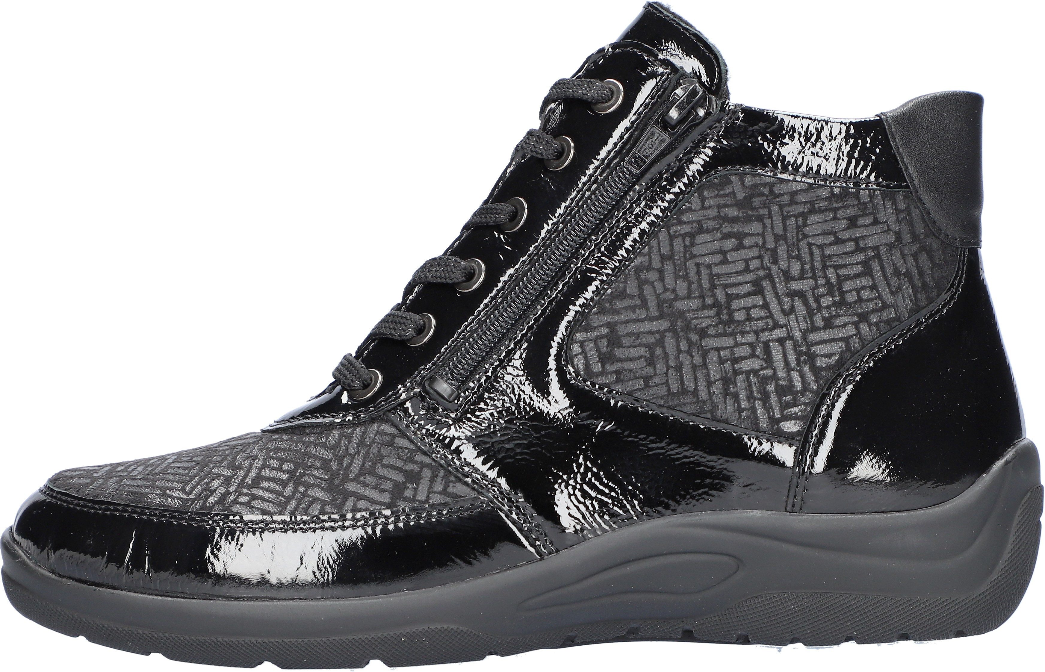 Waldläufer Veterschoenen Hesna-Soft comfortabele schoen, high-top sneaker in comfortwijdte h (=zeer breed)