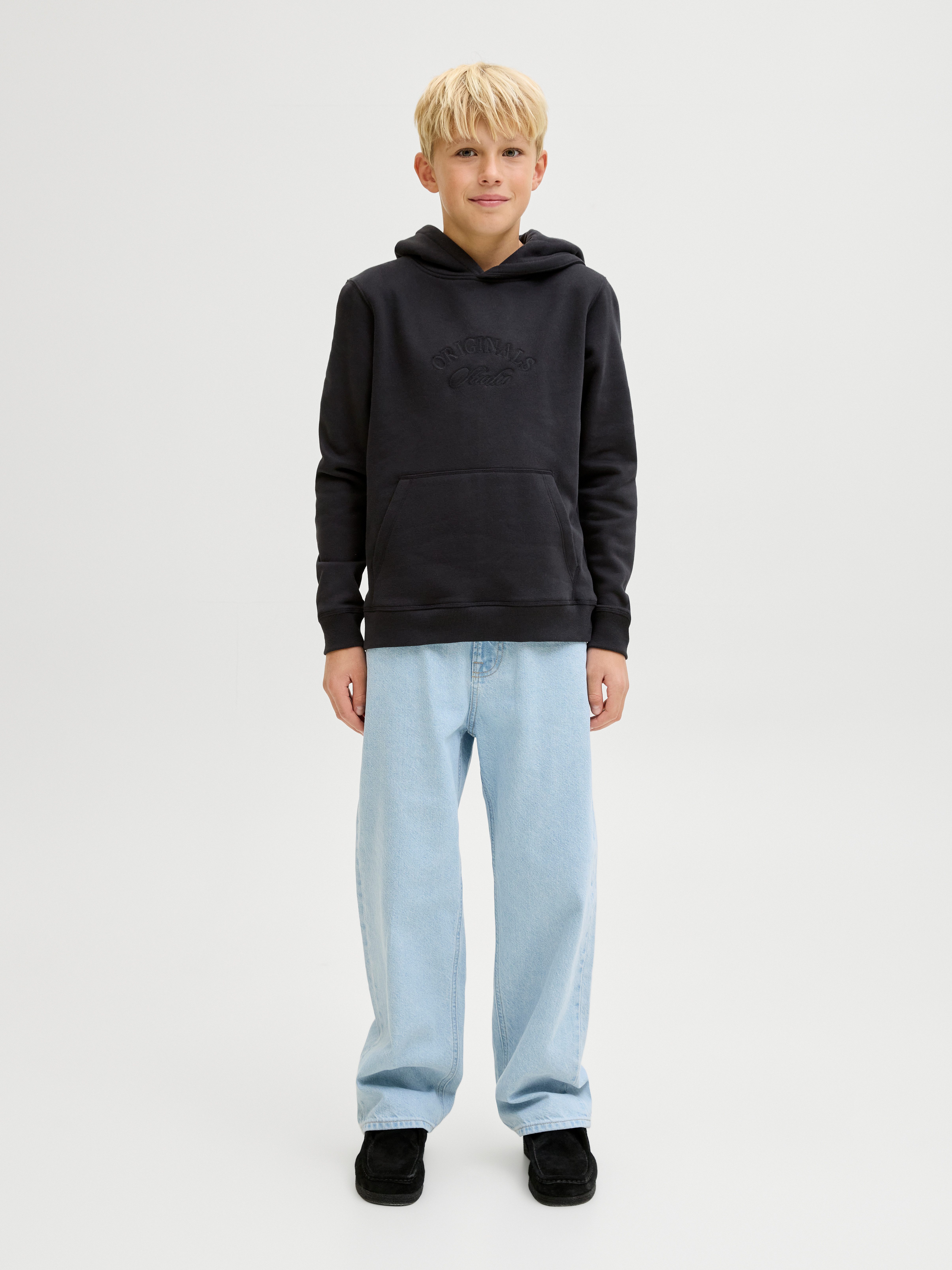 Jack & Jones Junior Hoodie JORBLEECKER BRANDING SWEAT HOOD BF JNR