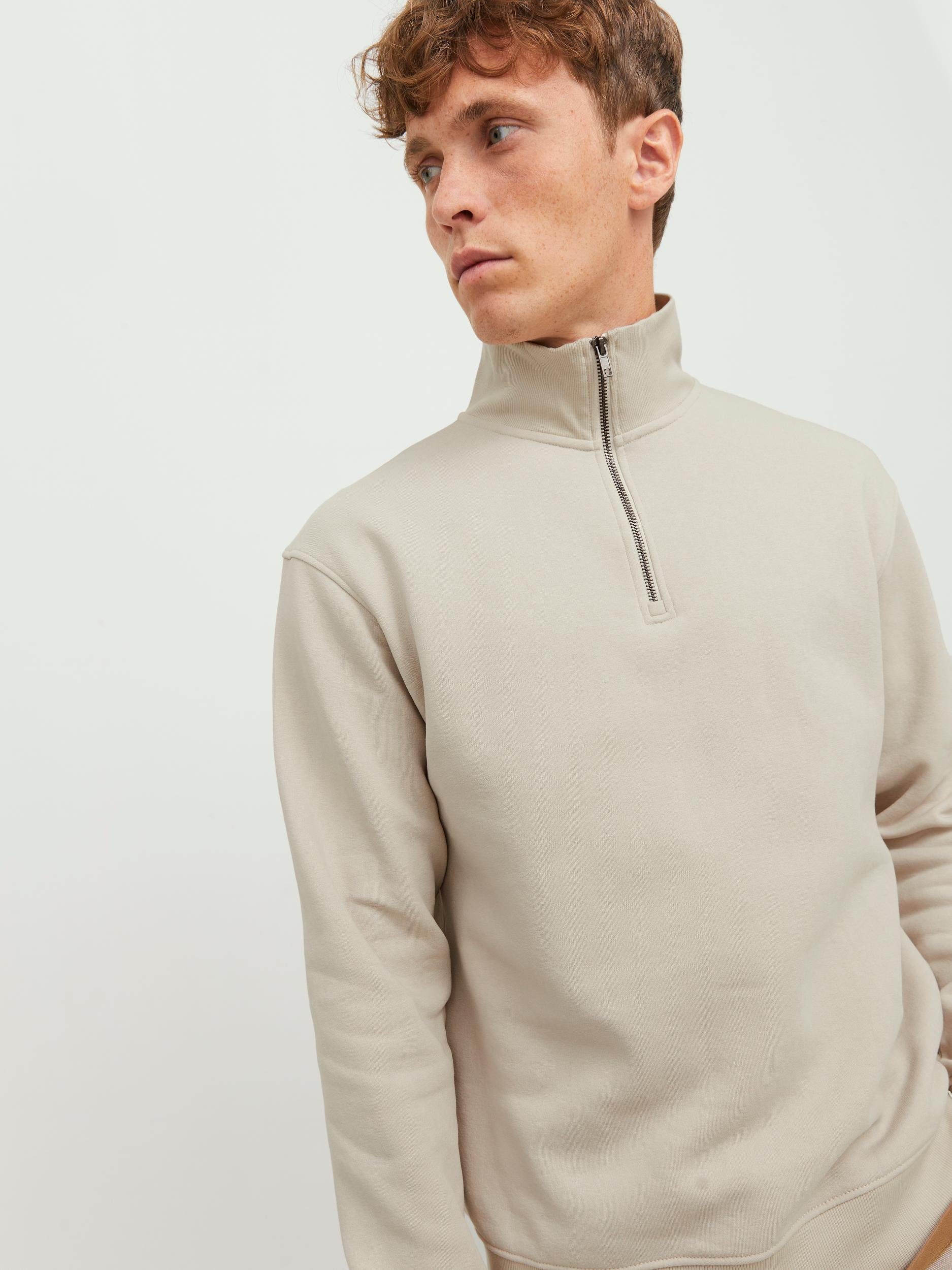 Jack & Jones Sweatshirt JJEBRADLEY SWEAT HALF ZIP NOOS