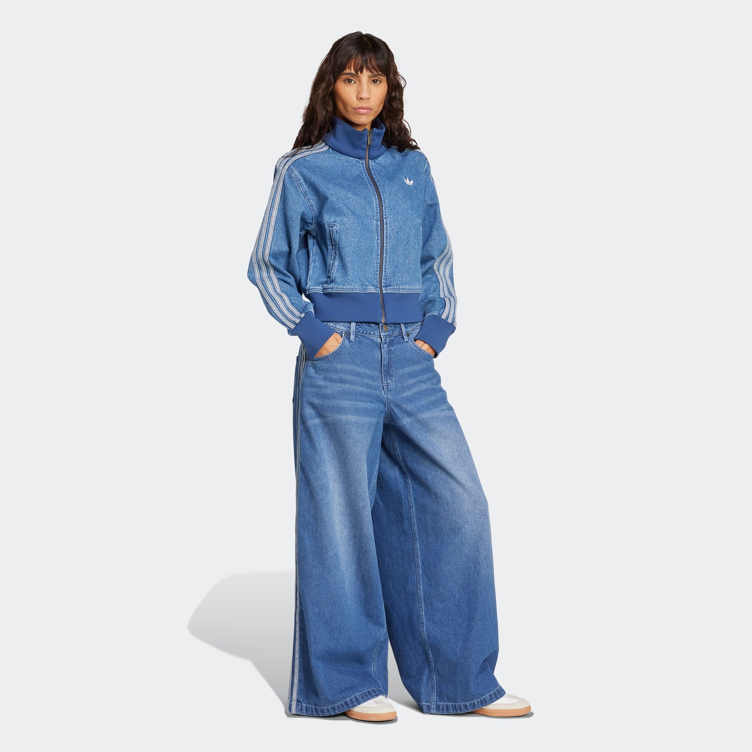 adidas Originals Sportbroek DENIM WIDE PANT (1-delig)