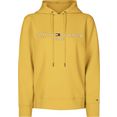 tommy hilfiger hoodie regular hilfiger hoodie met geborduurd tommy hilfiger lineair-logo  merklogo geel