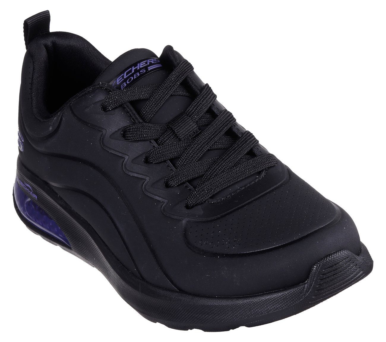 Skechers Sneakers BOBS VISION AIR Trainingsschoenen, vrijetijdsschoen, veterschoenen met memory foam dames schoenen maat 35 EU zwart