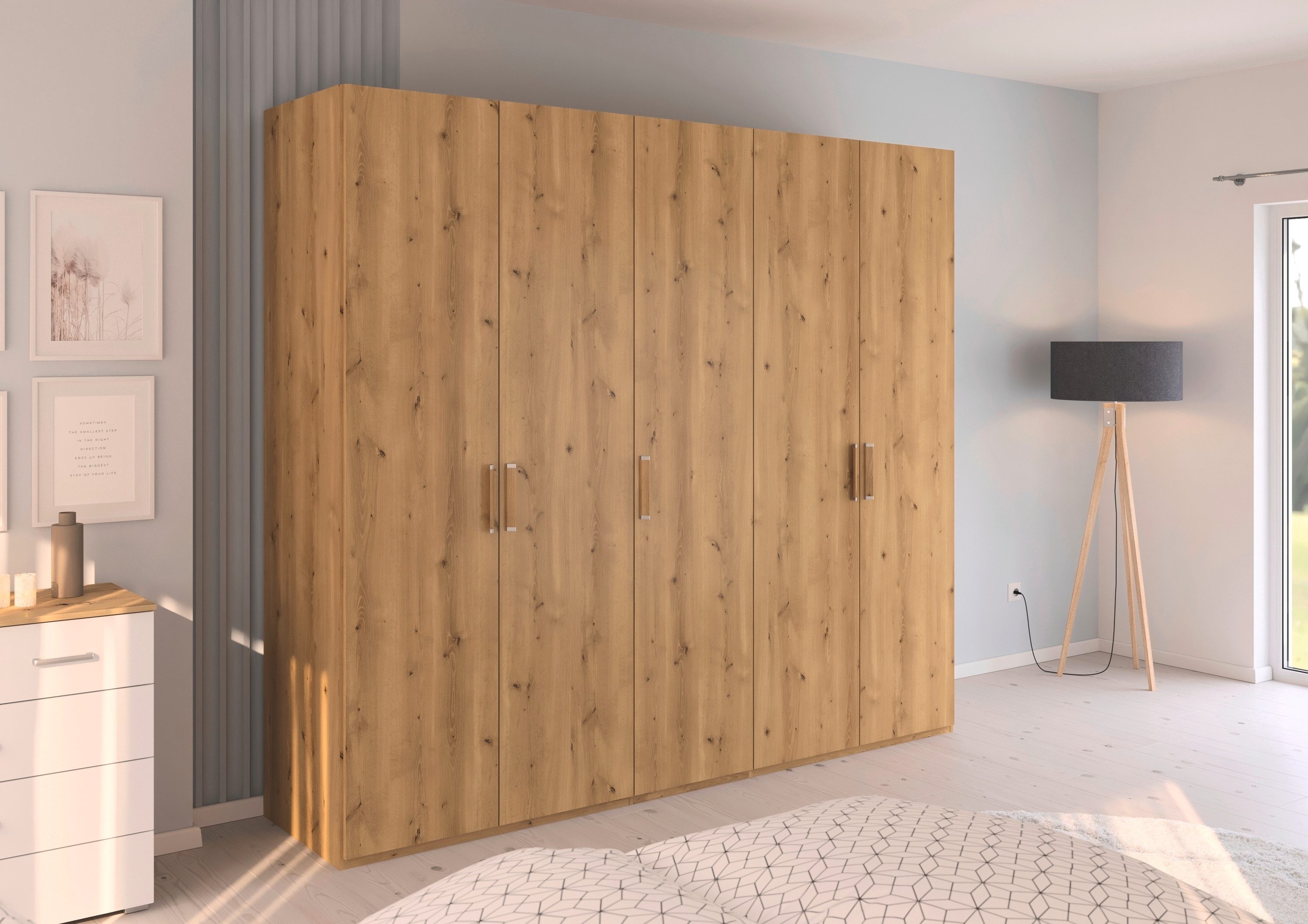 rauch Draaideurkast Kledingkast Kast Garderobe Slaapkamerkast EVELYN in elegante stijl, veel opbergruimte 4 breedtes en 2 hoogtes made in germany