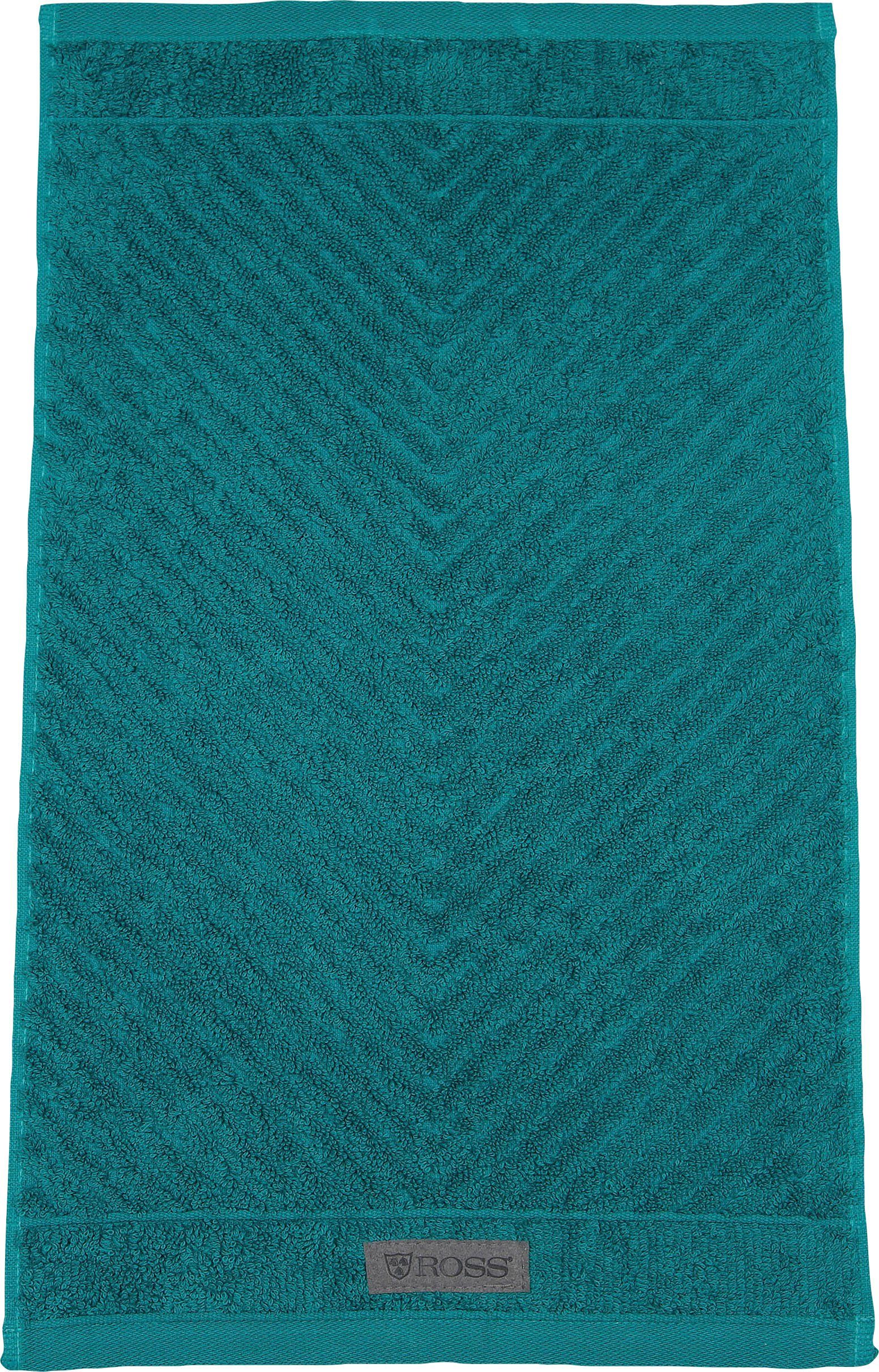 ROSS Gastendoek Smart Uni-rib met velourslabel (6-delig)