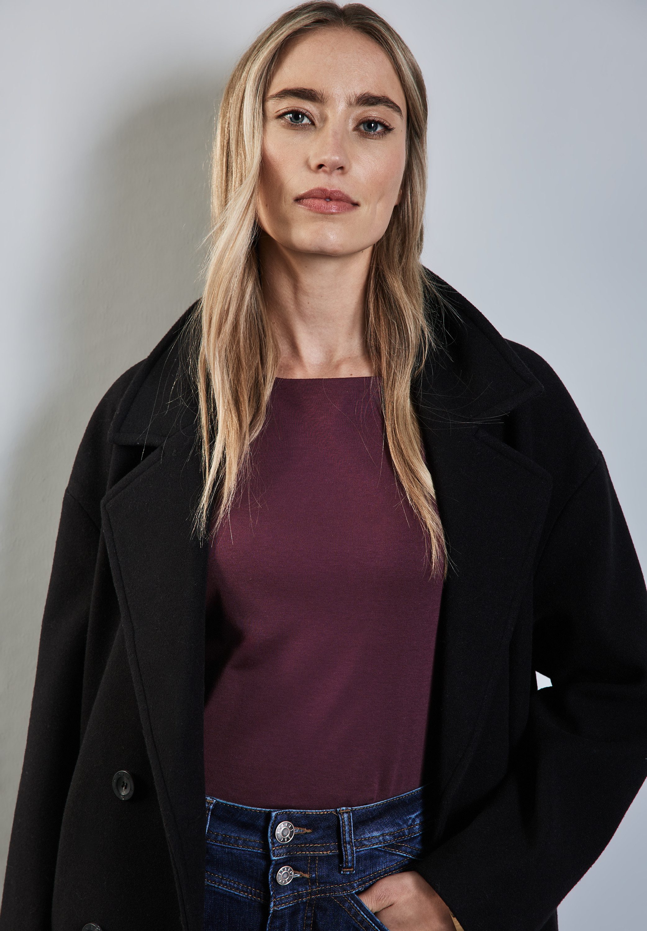 STREET ONE T-shirt Lanea met boothals