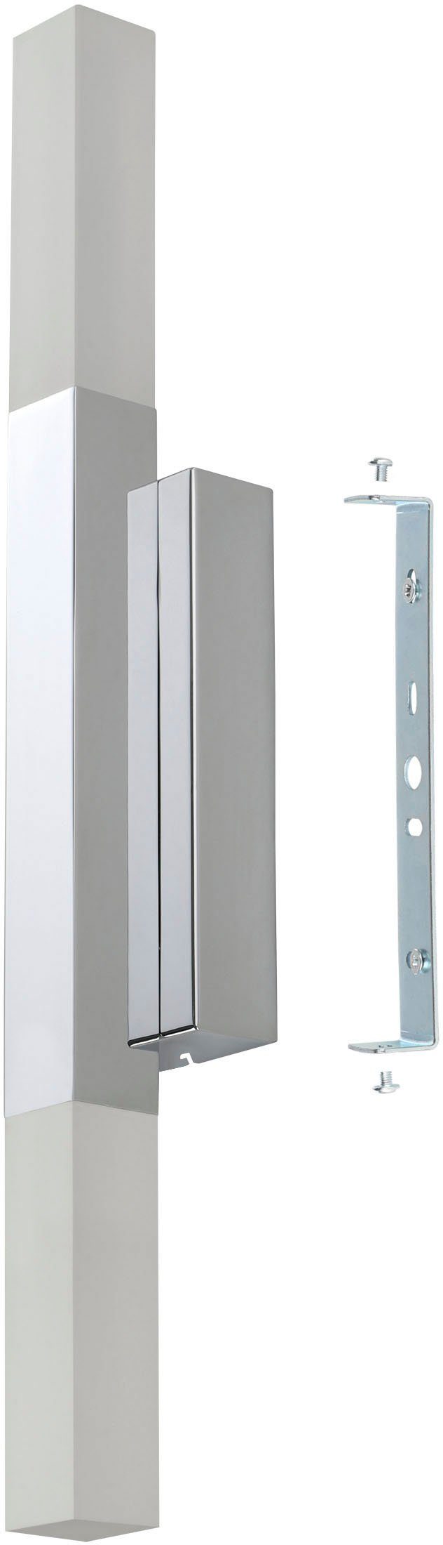 EGLO Spiegellamp ALCUDIA Spiegellamp, aluminium, staal en kunststof, wandlamp, badkamerlamp (1 stuk)