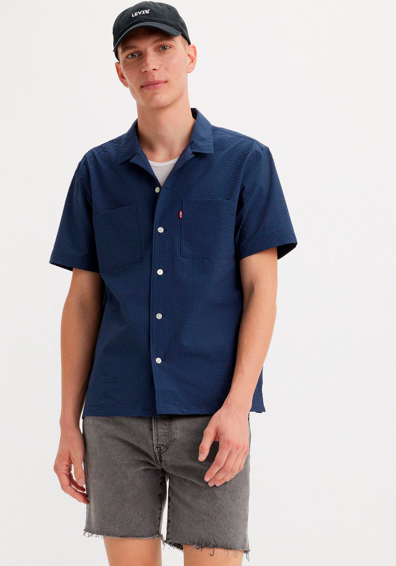 Levi's® Overhemd met korte mouwen THE STANDARD CAMP SHIRT BLUES