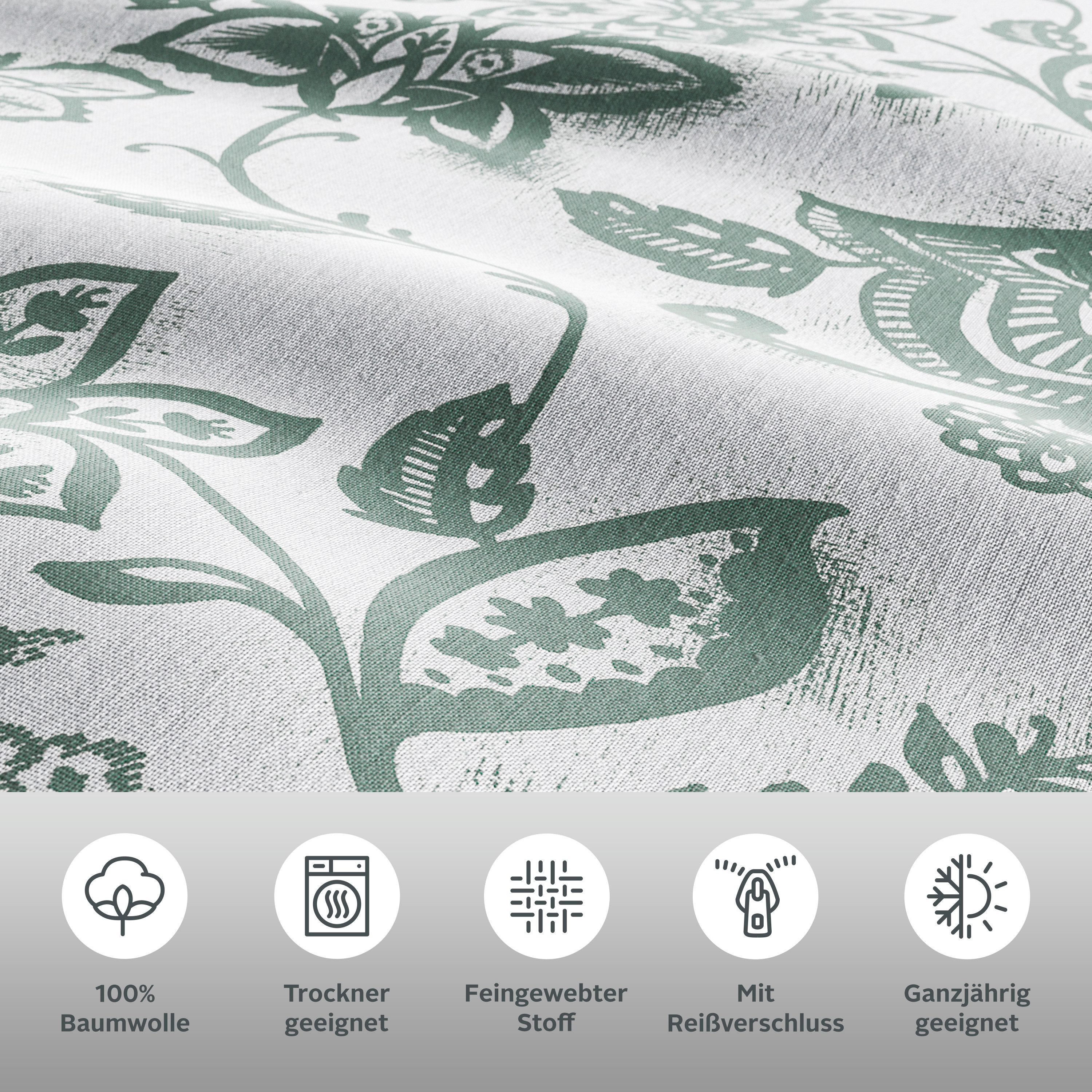 andas Beddengoed Nordby Bedlinnen van katoen, Scandinavisch design, vanaf maat 135x200 cm (2-delig)