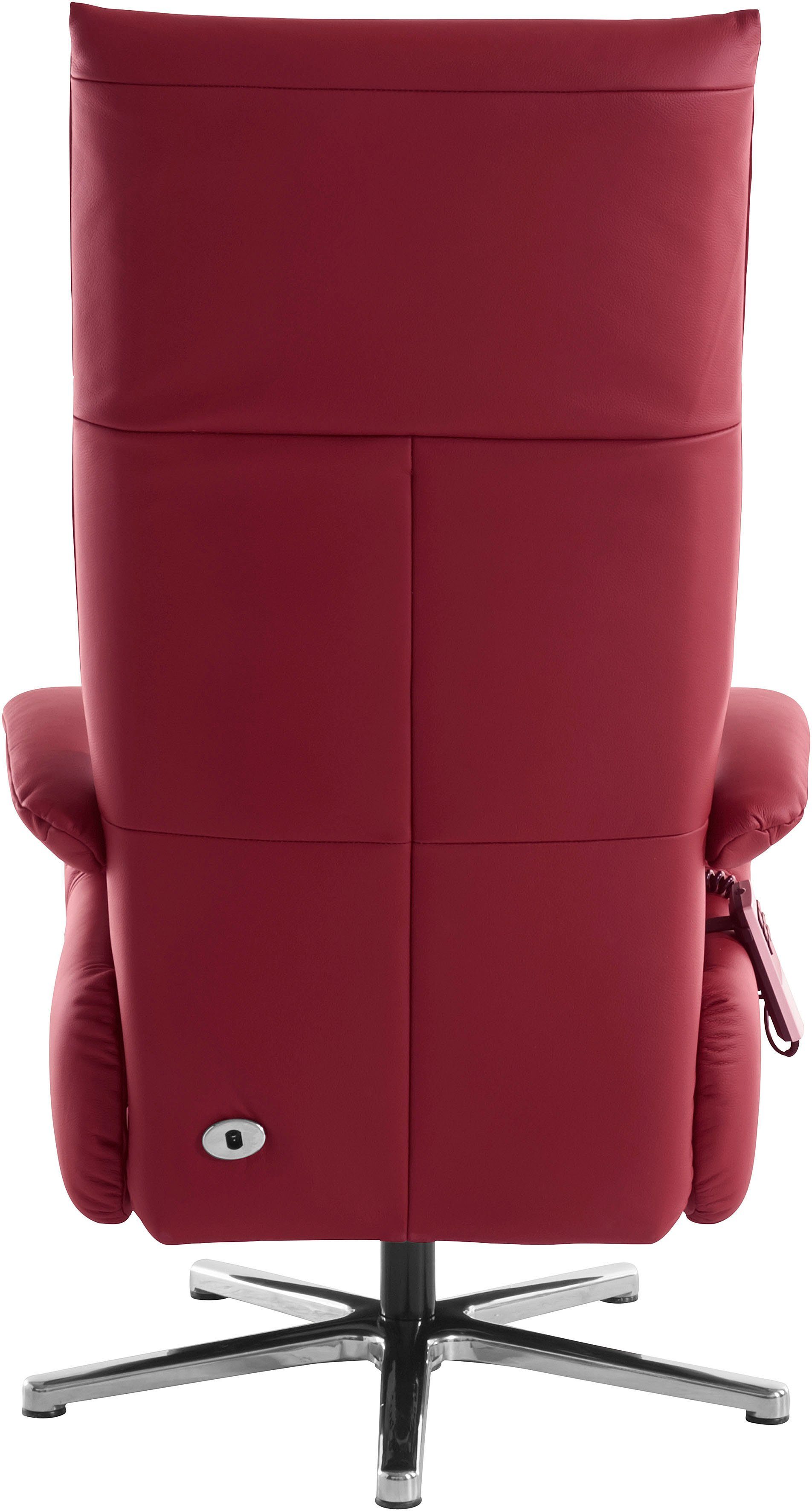 sit&more Relaxfauteuil Tycoon met verstelbare hoofdsteun en 360° draaifunctie keuze tussen handmatige of elektrische functie, ook met accu (draadloos)