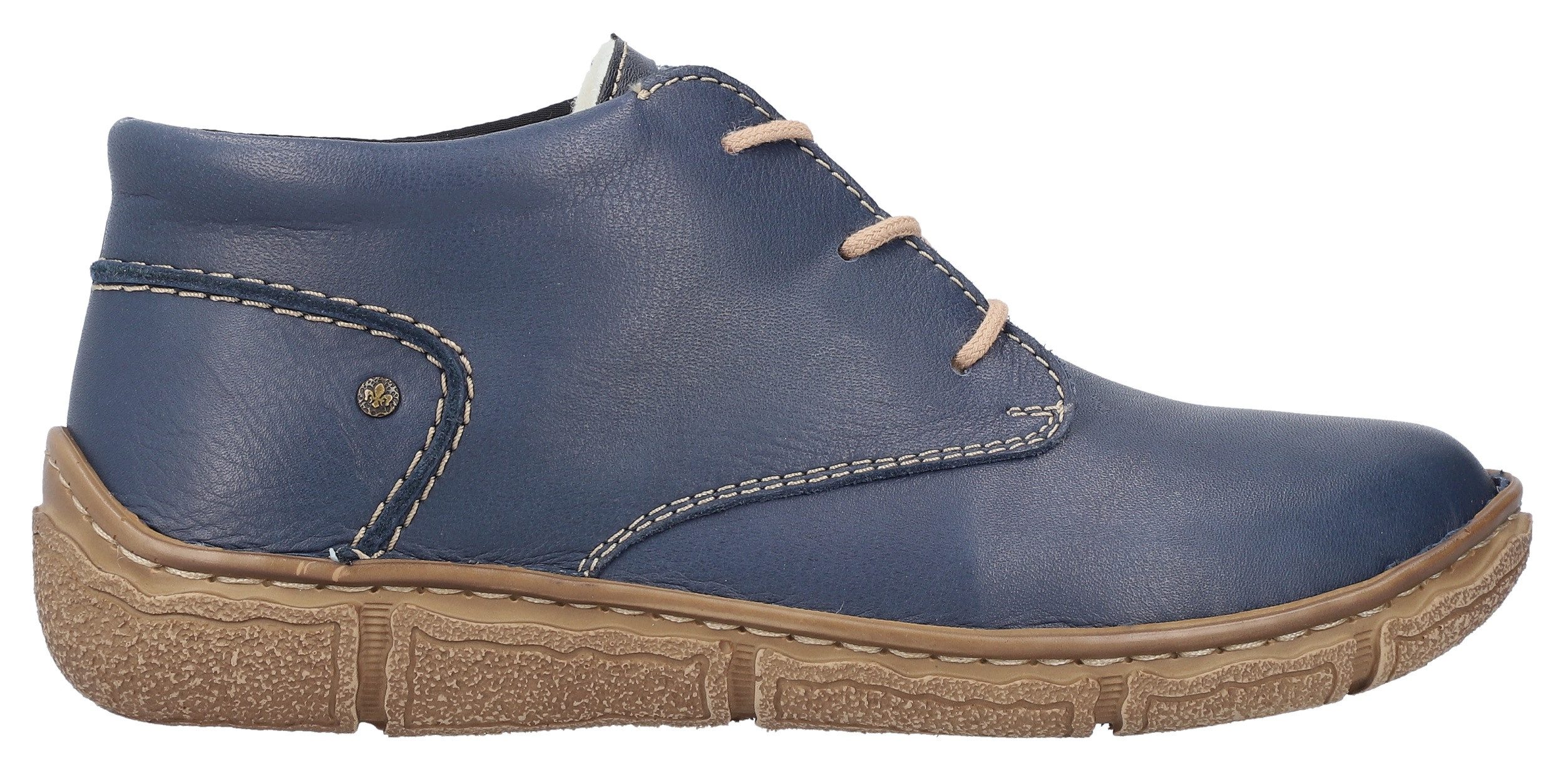 Rieker Winterlaarzen , veterschoenen, korte enkellaars met schachtkussen