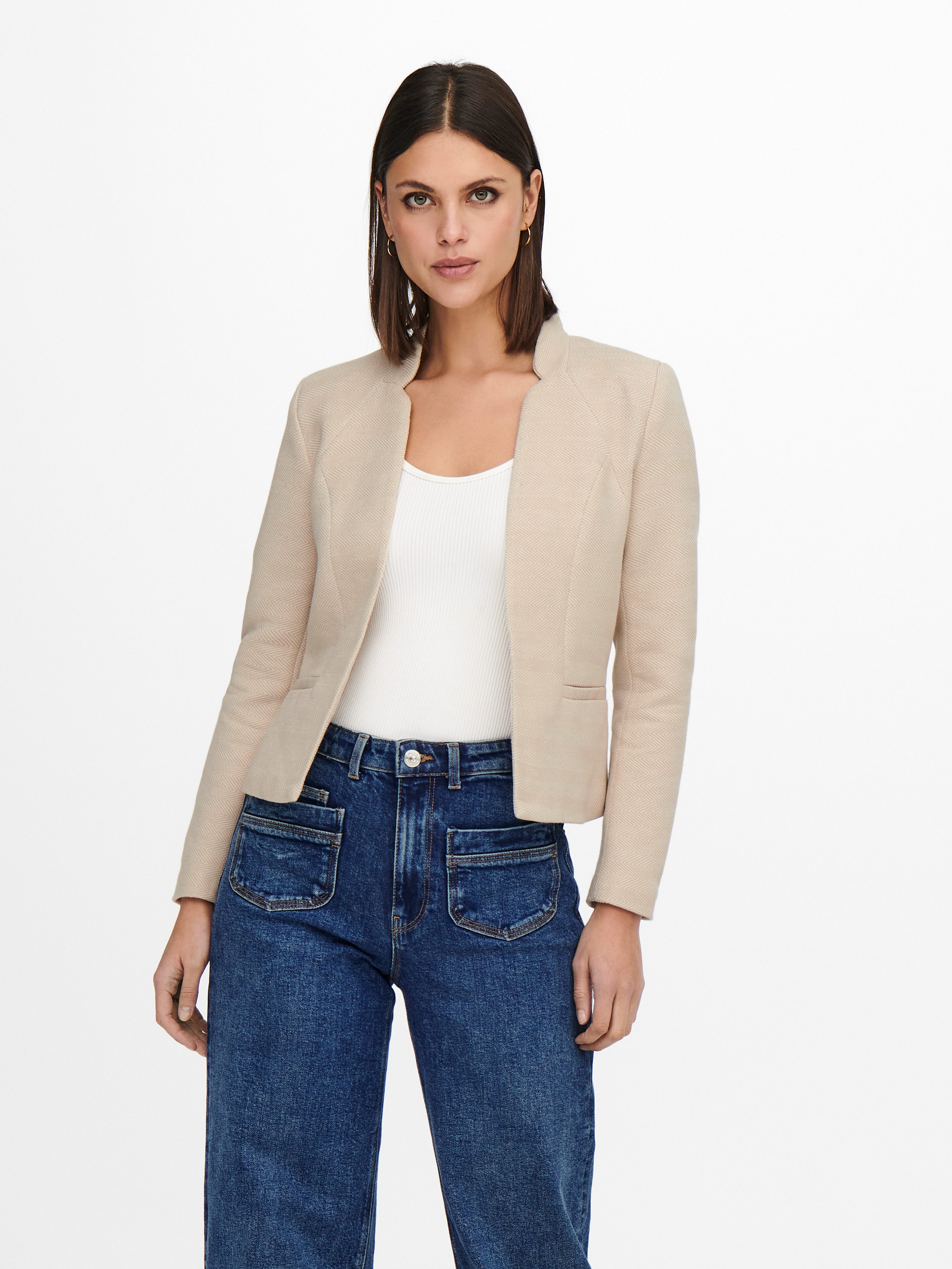 Only Korte blazer ONLADDY-LINEA L/S SHORT BLAZER CC TLR