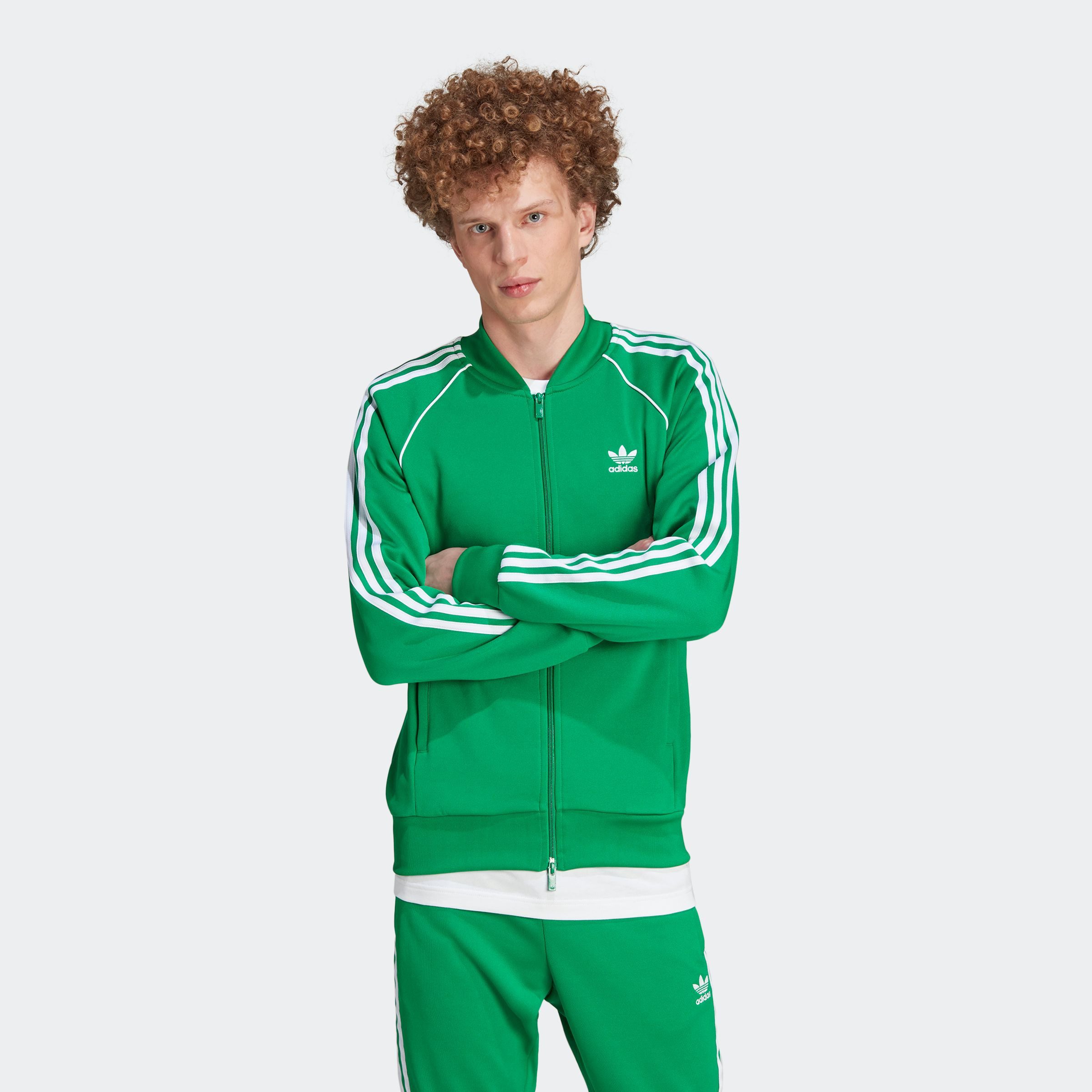 adidas Originals Trainingsjack SST TT Superstar, retro look, sportjacke, tracktop heren trainingsjacks maat XXL groen