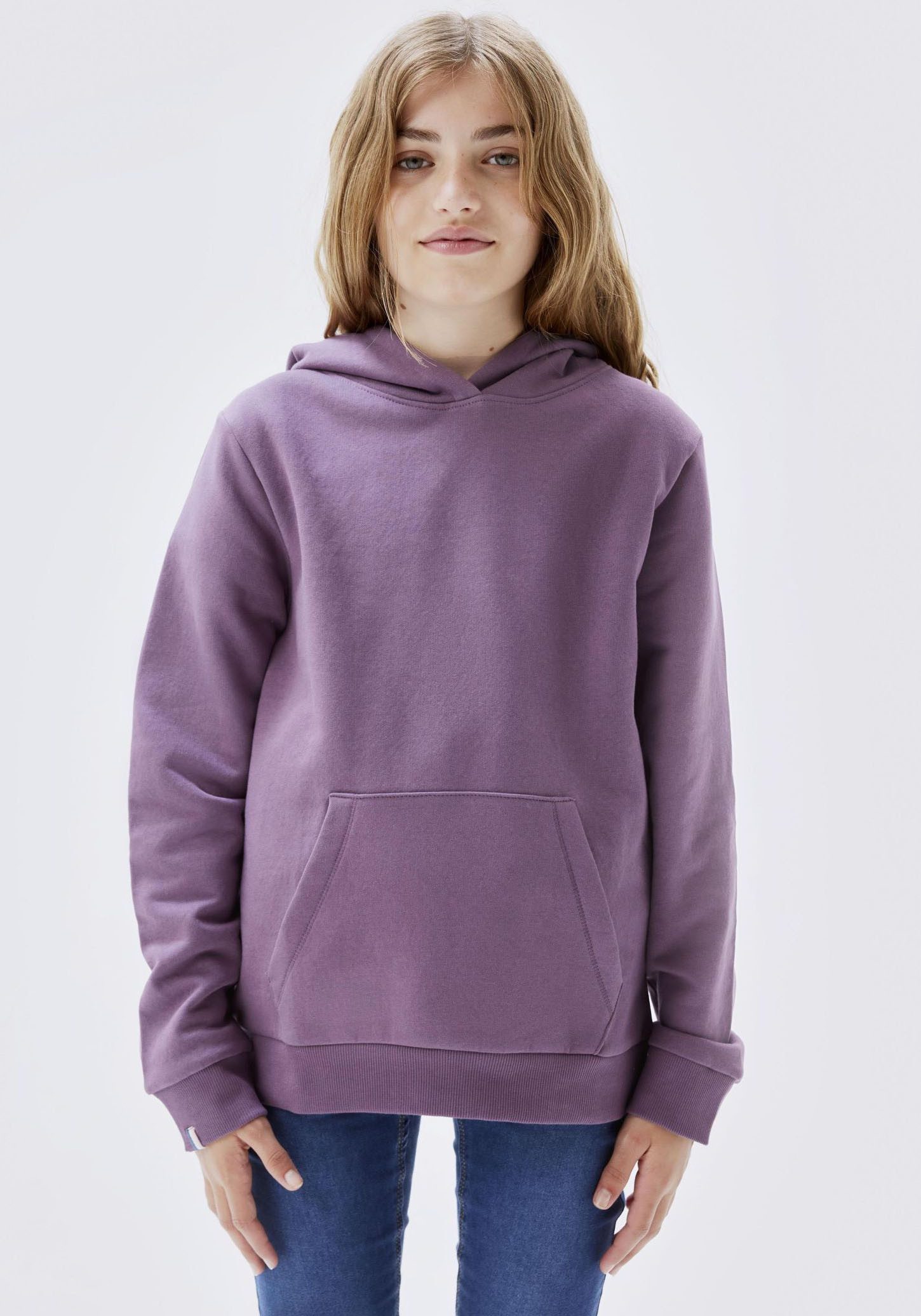 Name It Hoodie NKFMALOU LS SWEAT WH BRU NOOS