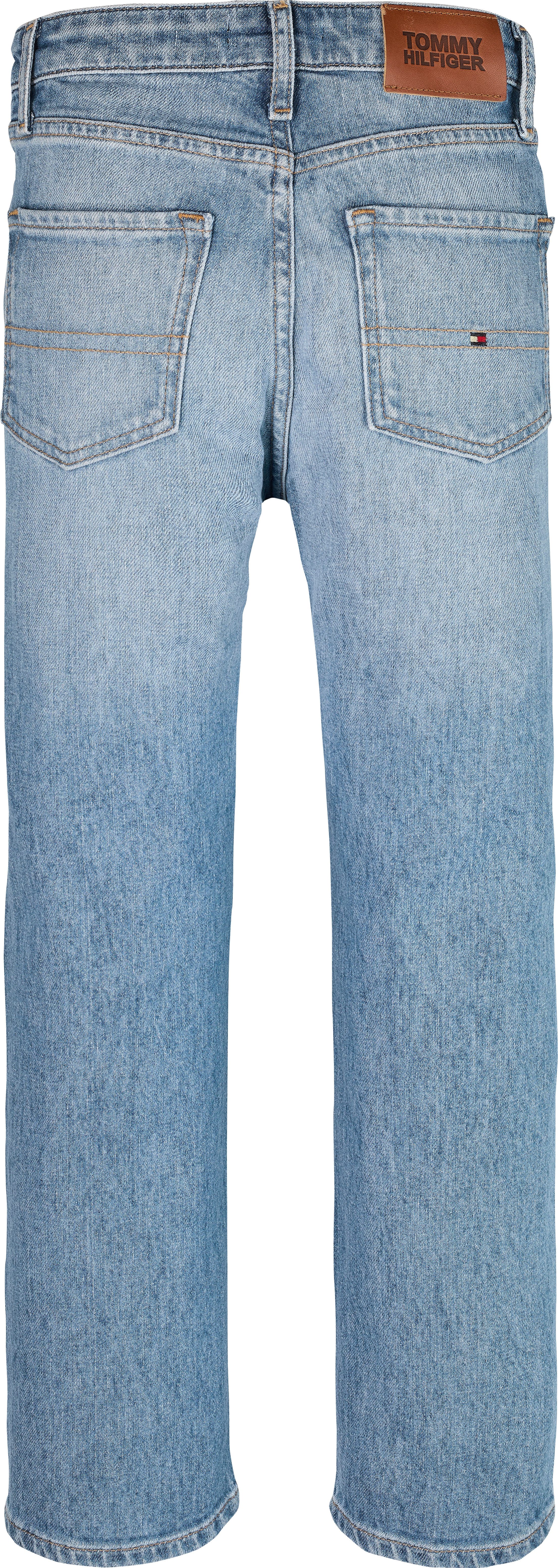 Tommy Hilfiger Stretch jeans SKATER LIGHT WASH DENIM voor kinderen tot 16 jaar, skater-vorm