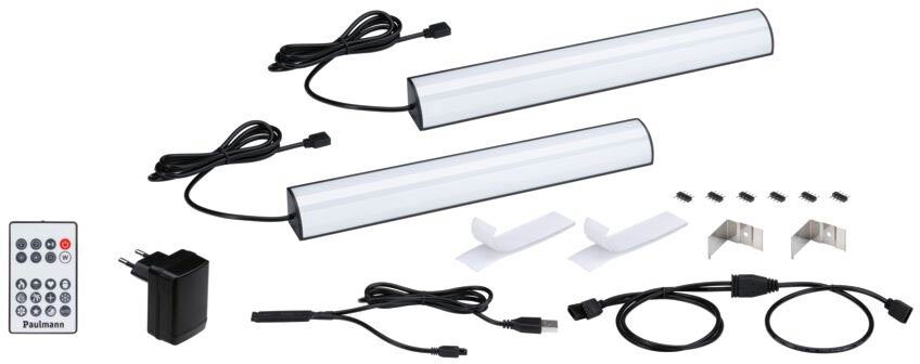 Paulmann Led-strepen EntertainLED Lightbar Dynamic Rainbow RGB 30x30mm 2x0,6W 2x24lm (1 stuk)