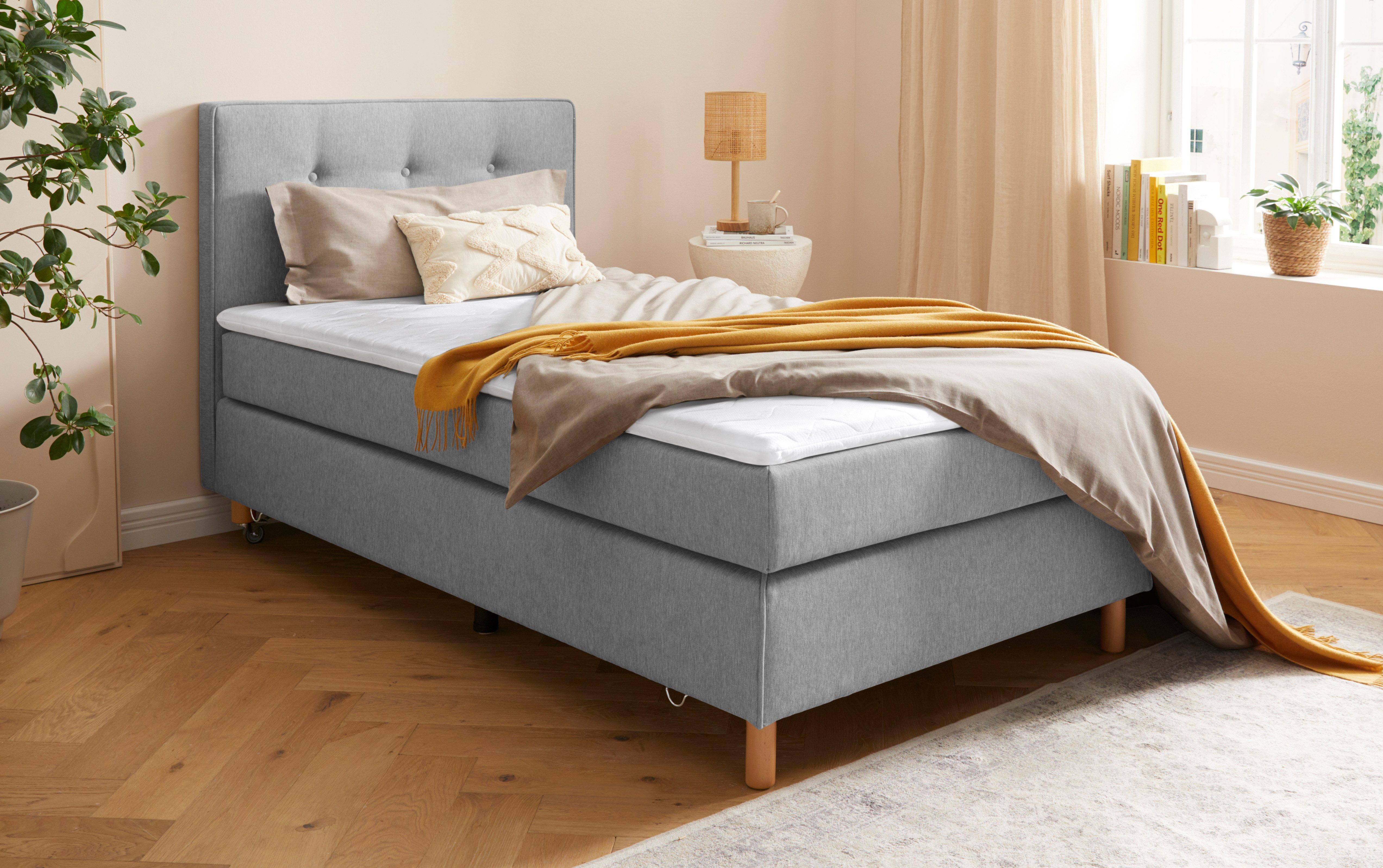 Home affaire Boxspring Heimatblick 100x200cm naar wens uitbreidbaar naar dubbel- en familiebest