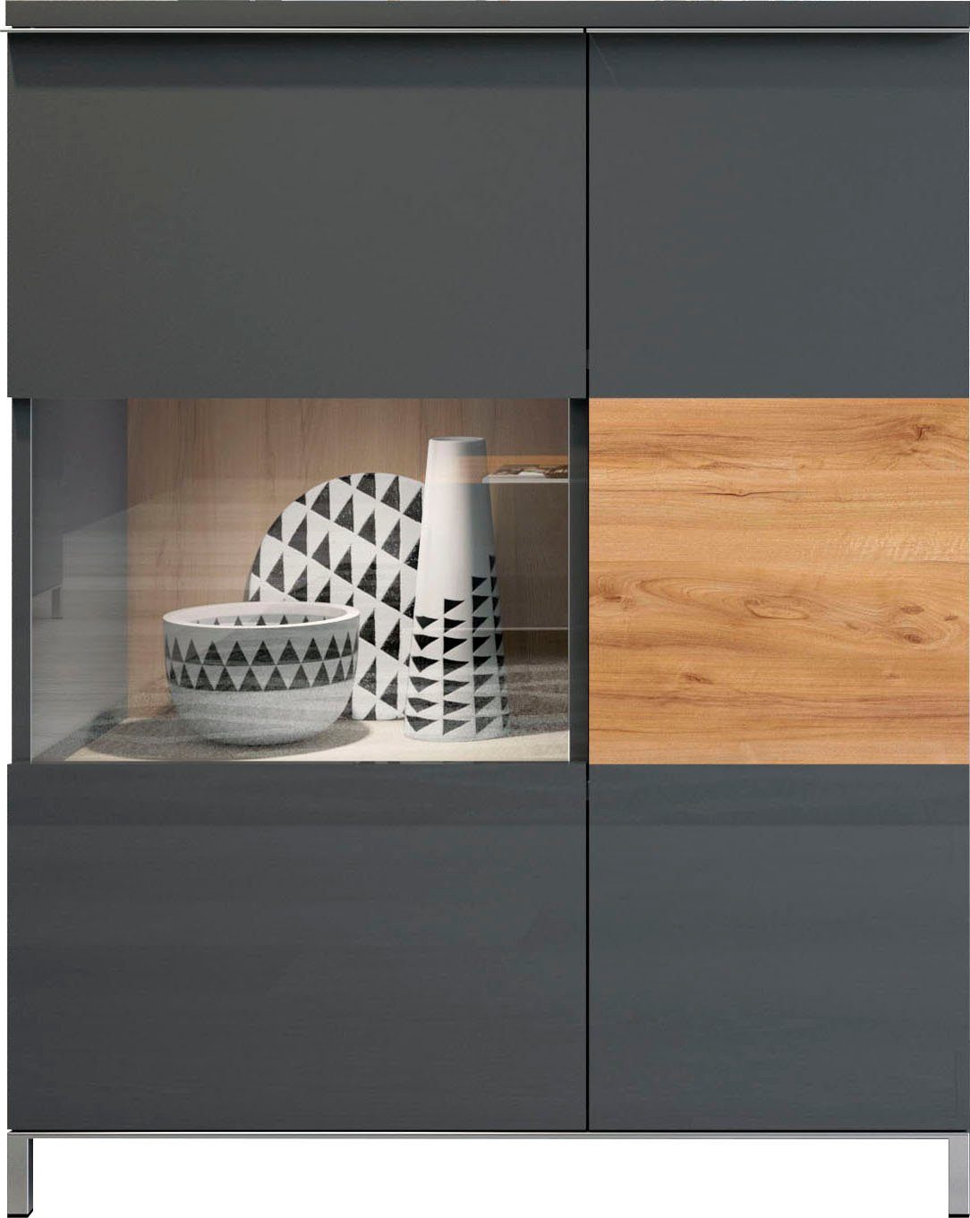 Places of Style Vitrinekast Onyx met soft close functie