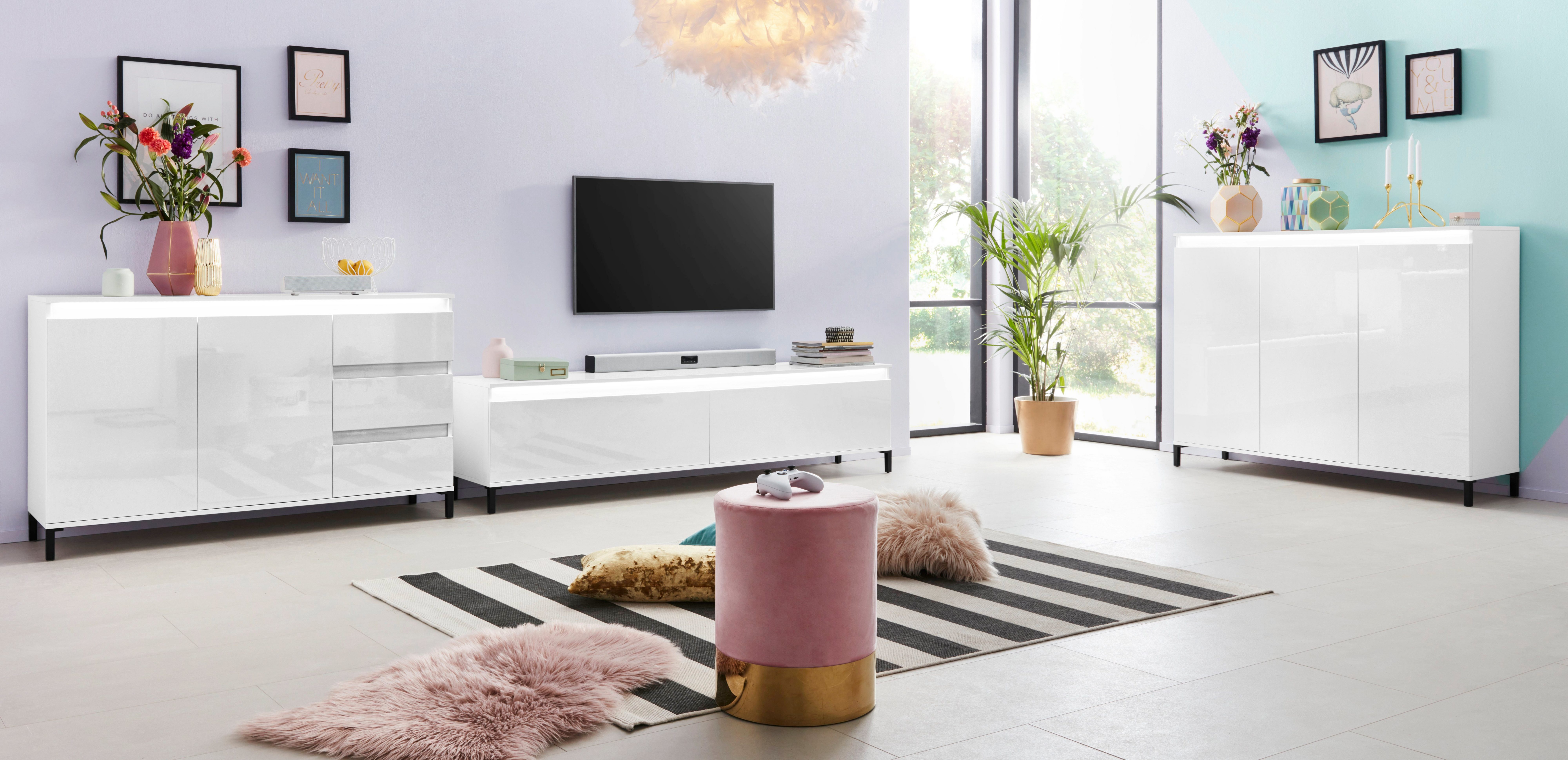 INOSIGN Tv-meubel Genio Breedte 200 cm, met omkeerbare strook