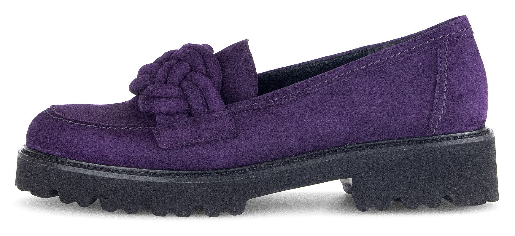Gabor Loafers , slipper, lage schoen, instapschoen met gevlochten sierband