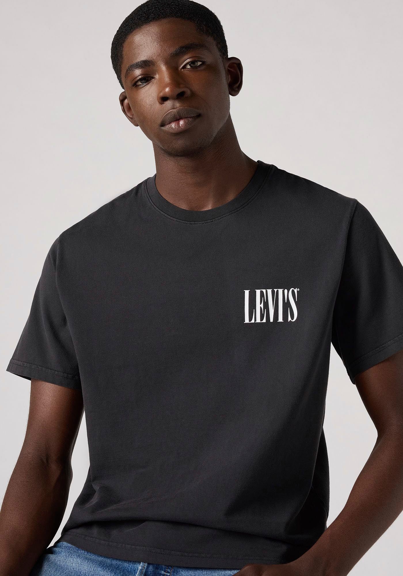 Levi's® T-shirt met een logo-opschrift