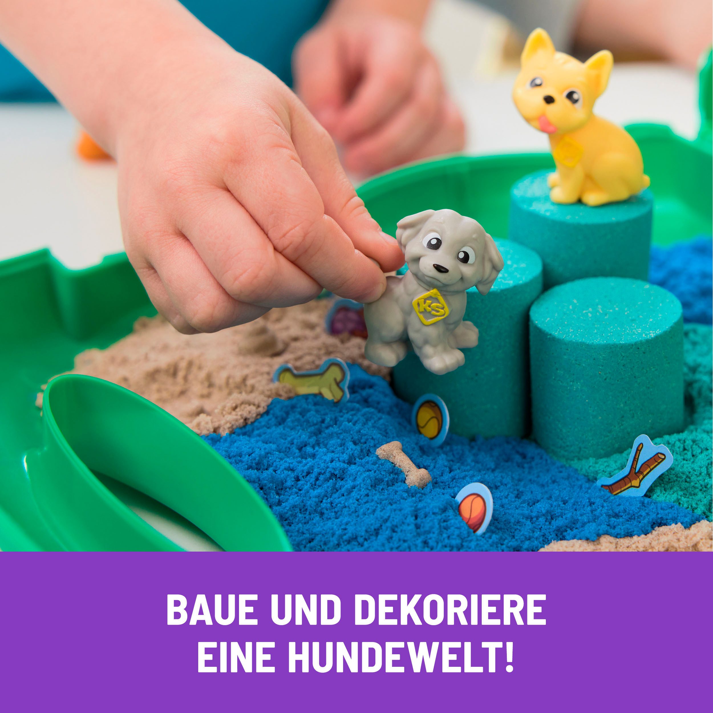 Spin Master Knutselset Kinetic Sand - Hunde Park Koffer 680 g