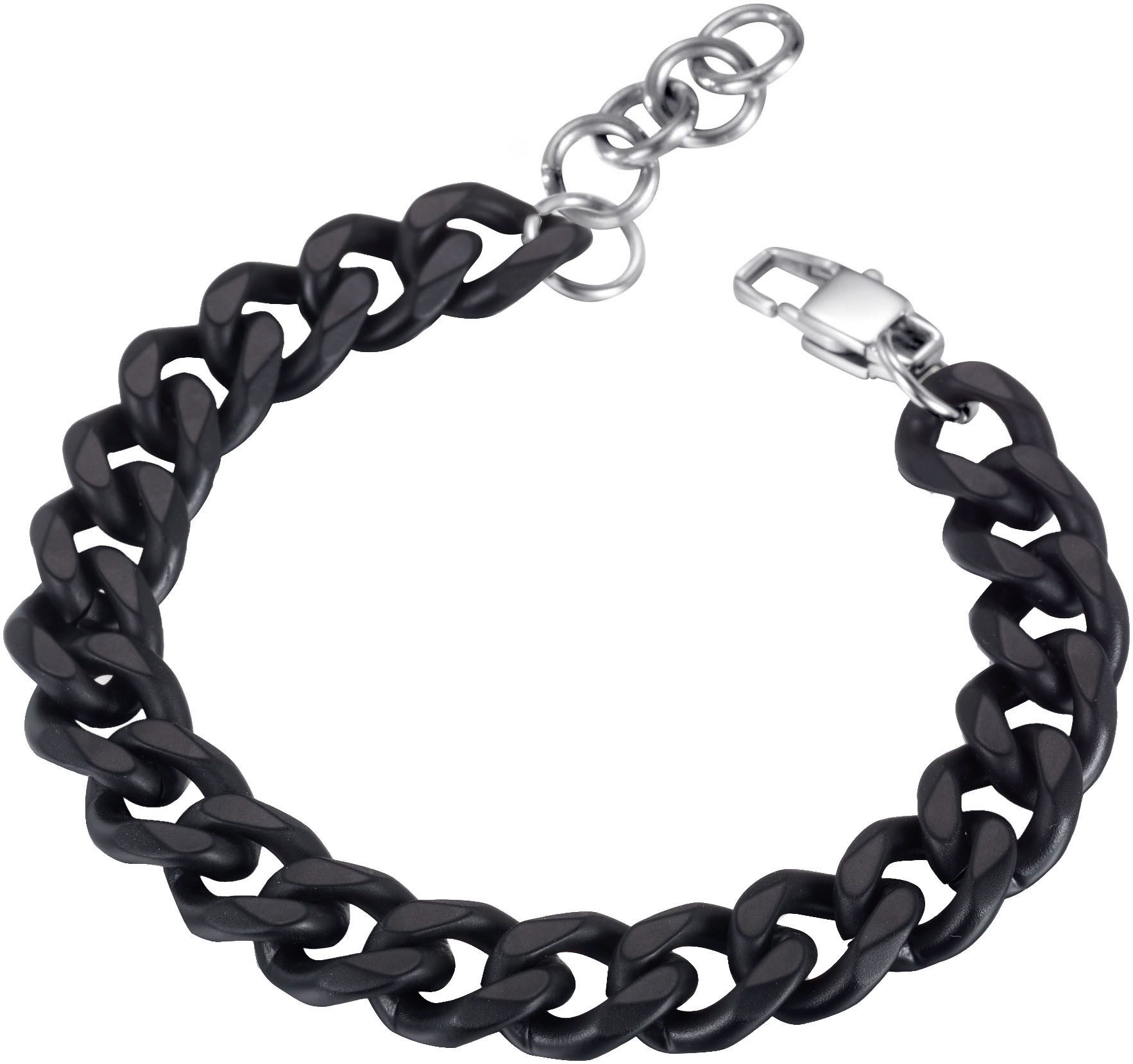 Firetti Armband Sieraad cadeau roestvrij staal armbanden armbandketting schakelketting kleur unisex armbanden zwart