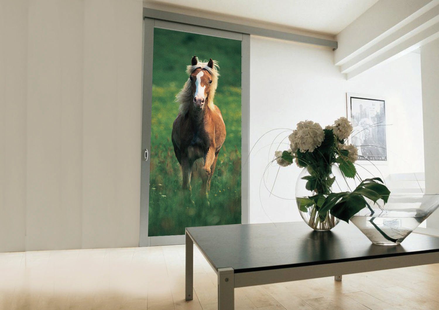 Papermoon Fotobehang Haflinger Horse - deurbehang (2-delig)
