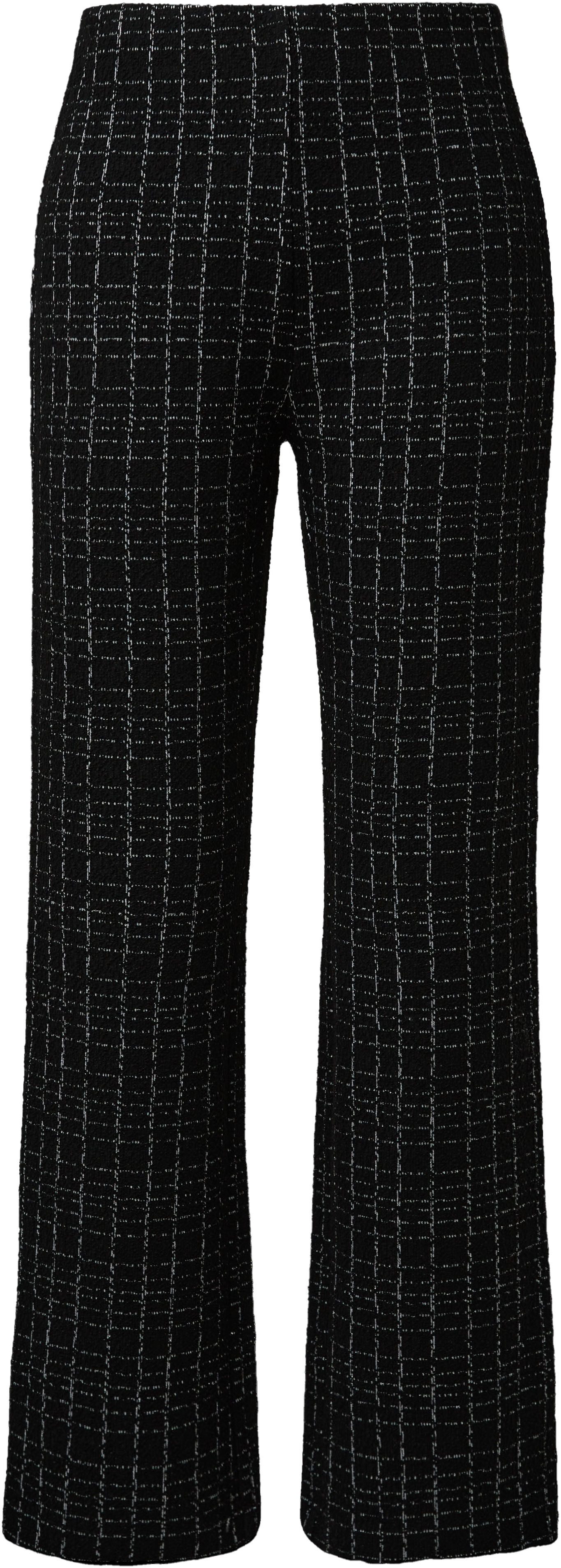 Comma Stoffen broek met grafisch patroon