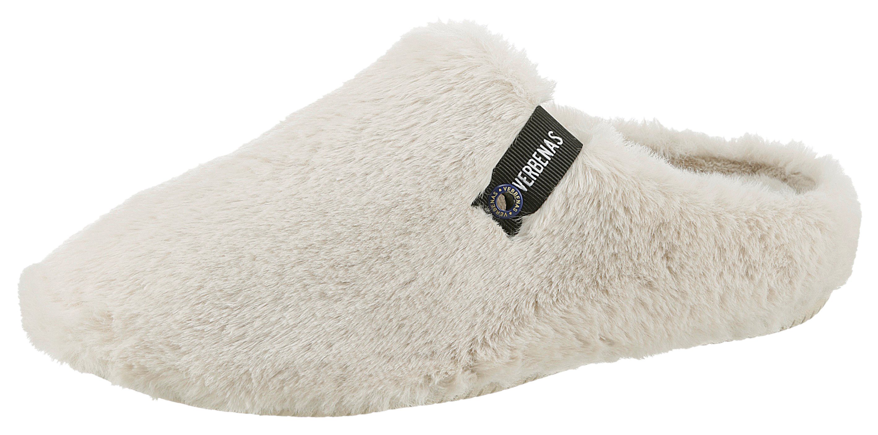 VERBENAS Pantoffels YORK GALES , pantoffel, huispantoffel in een gezellige pluche look