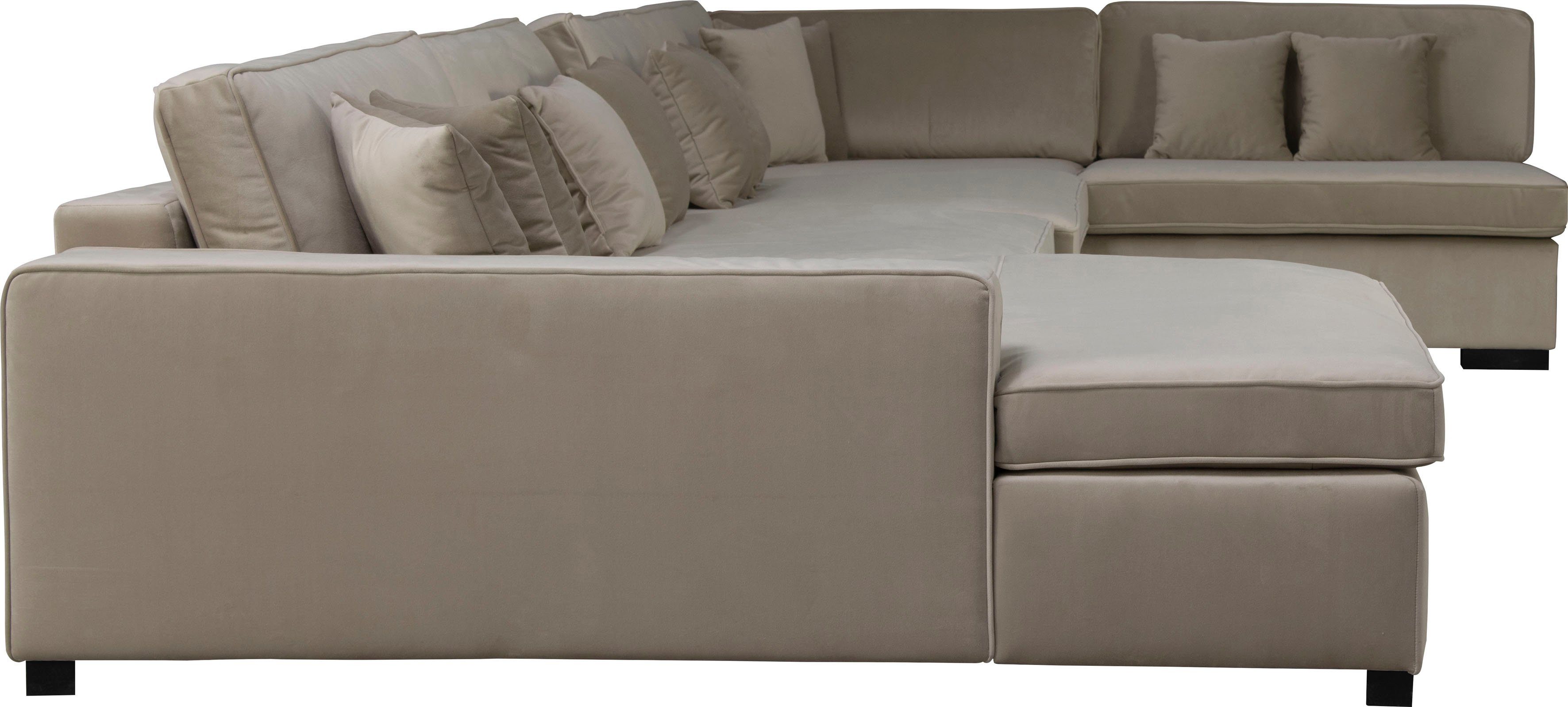 Guido Maria Kretschmer Home&Living Zithoek Skara XXL U-vorm Loungebank XXL met binnenveringsinterieur, in vele overtrekkwaliteiten