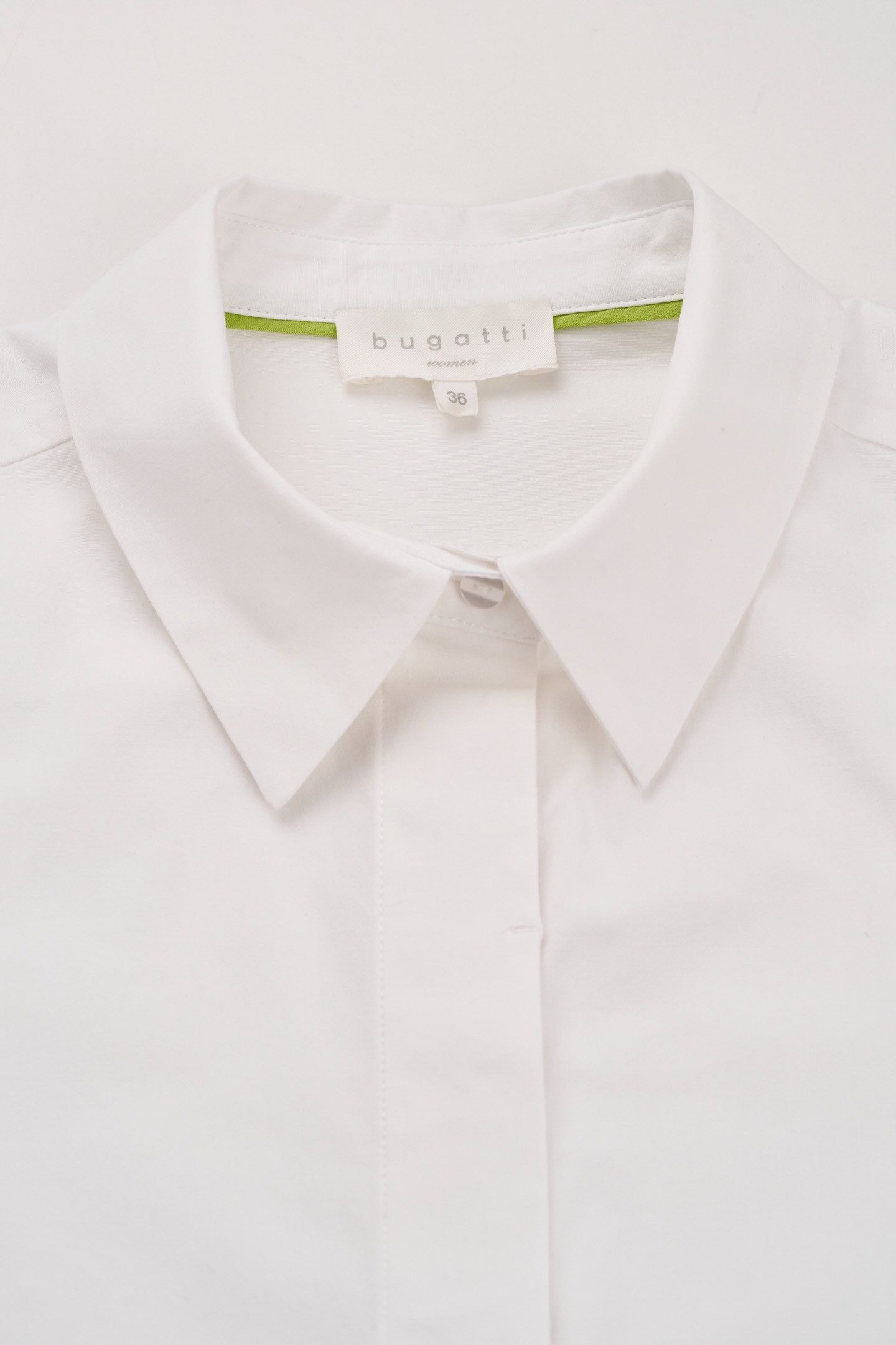 Bugatti Blouse met lange mouwen van elastisch katoen