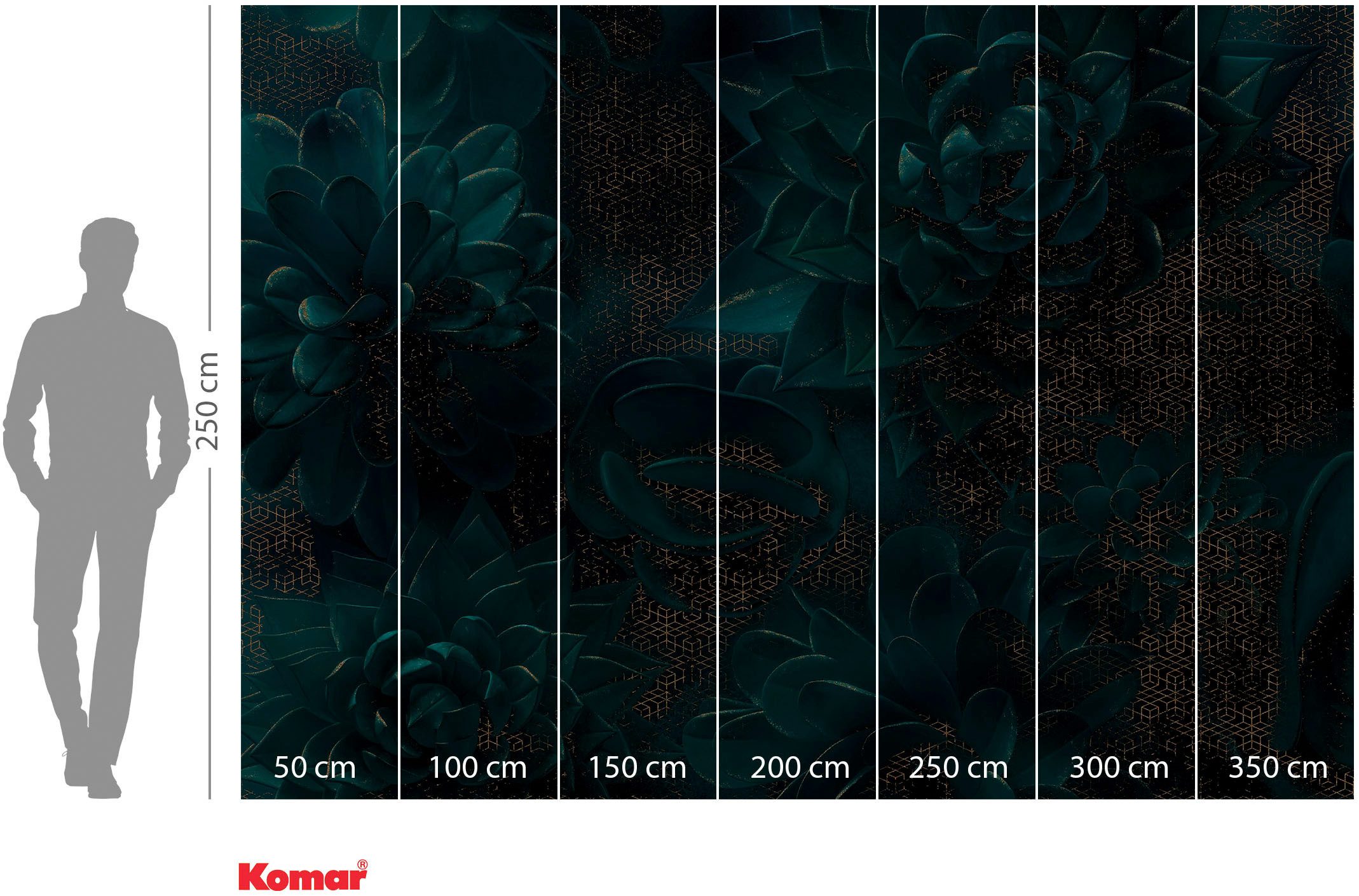 Komar Fotobehang Ombres 38 mm dikte, diepte 60 cm (1 stuk)