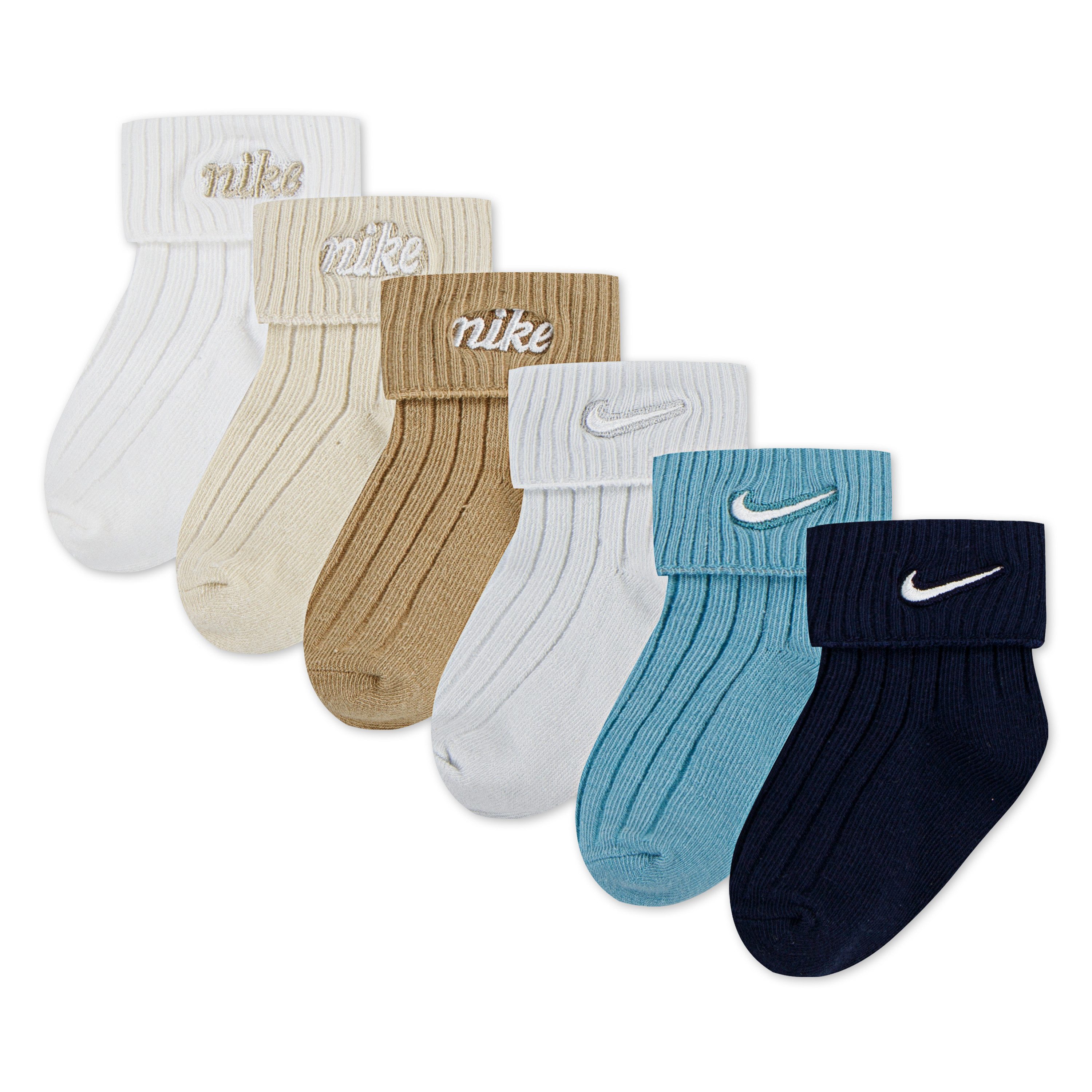 Nike Sportswear Sokken NHN 6PK RIB TURNCUFF INF SOCK für Kinder (6 paar)