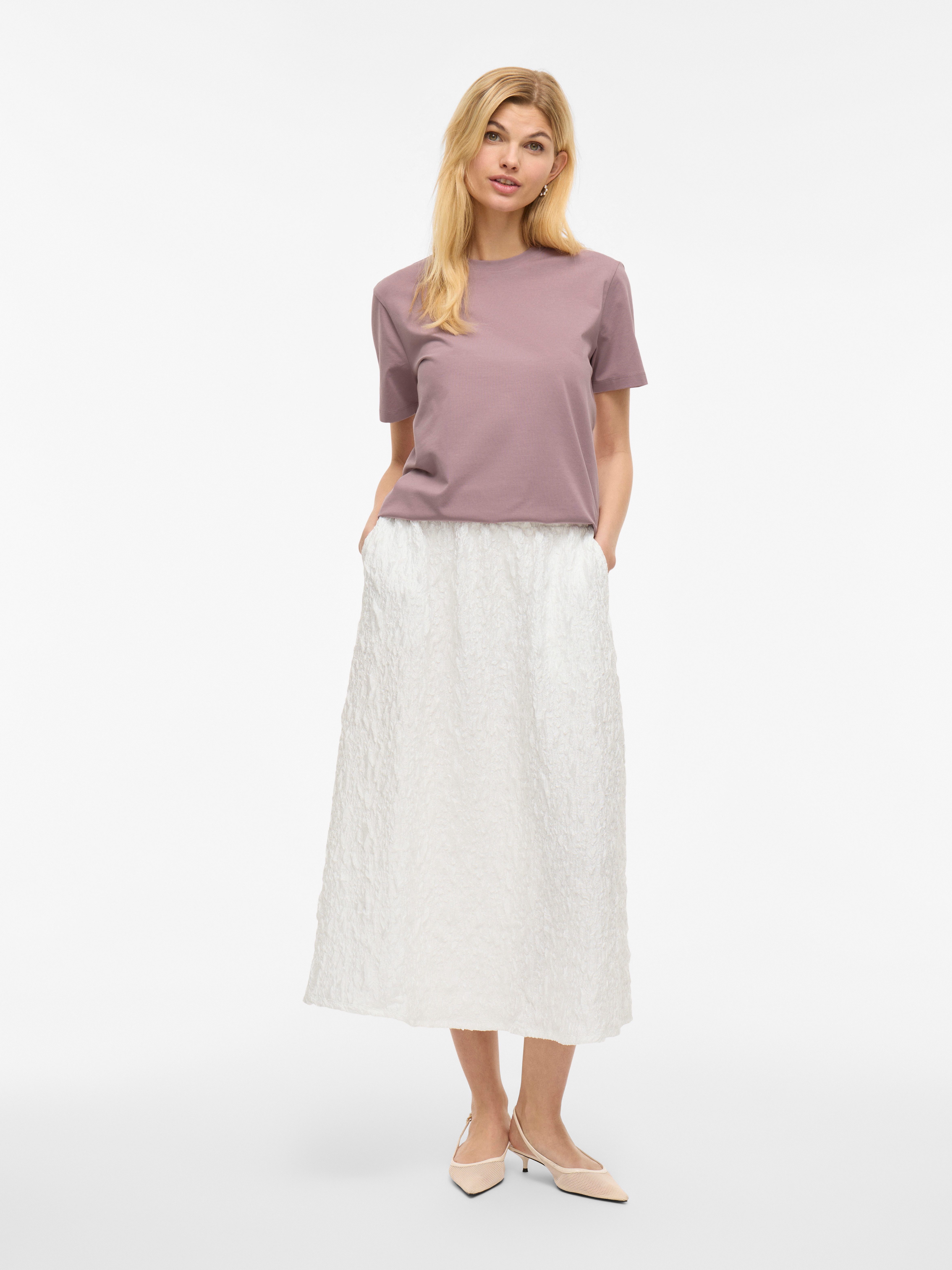 Vila Shirt met korte mouwen VINORA S/S T-SHIRT - NOOS