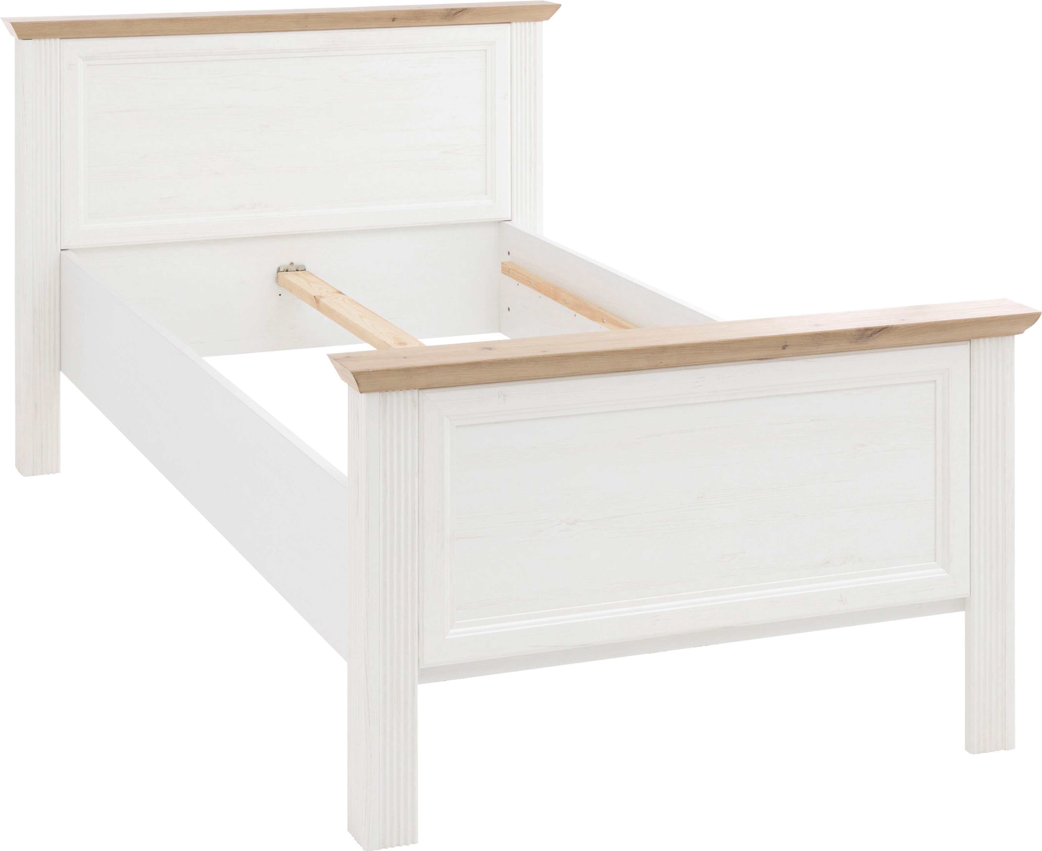 Schlafkontor Bedframe Jasmin II in landelijke stijl