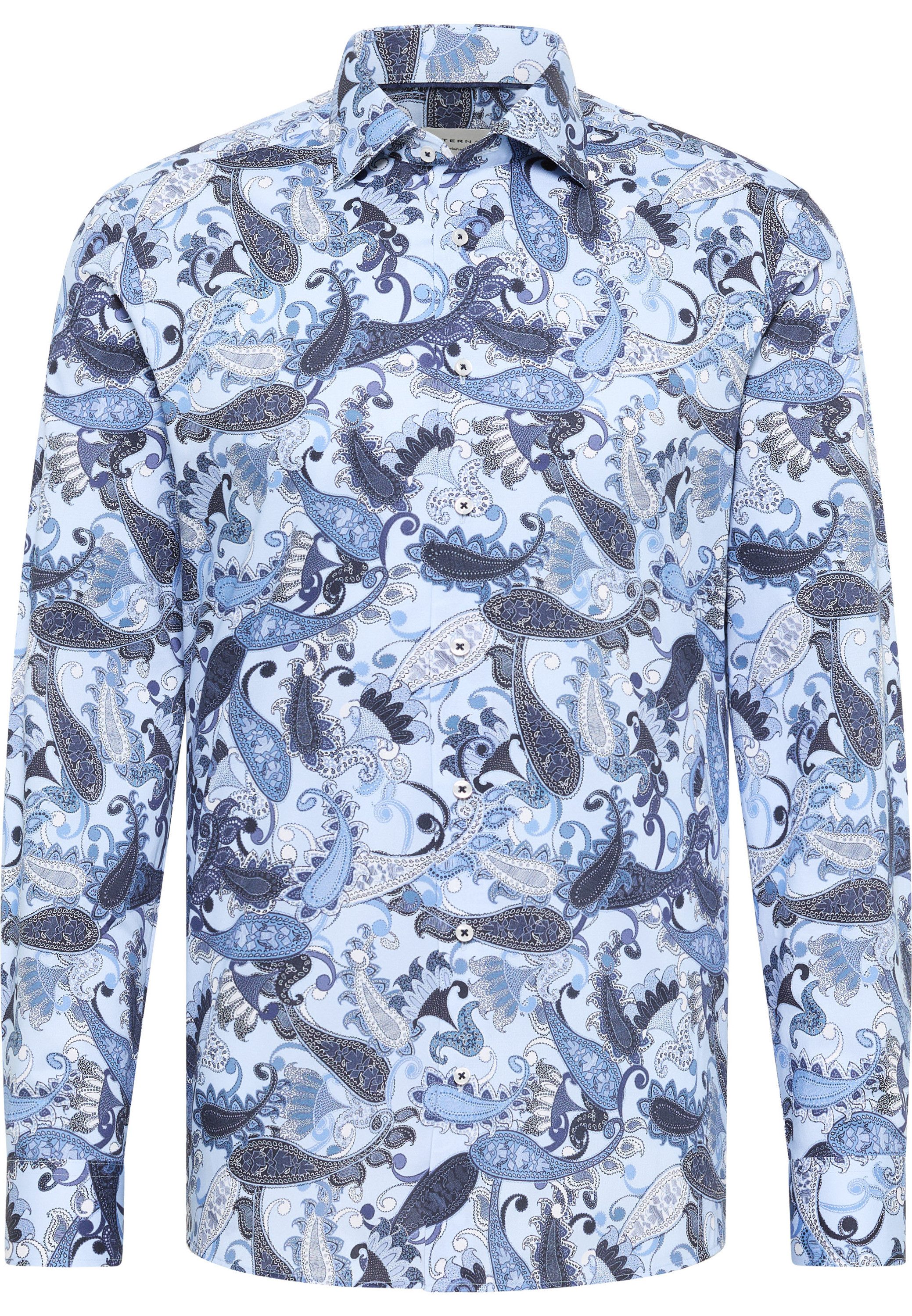 Eterna Overhemd met lange mouwen Slim fit NON IRON (strijkvrij)